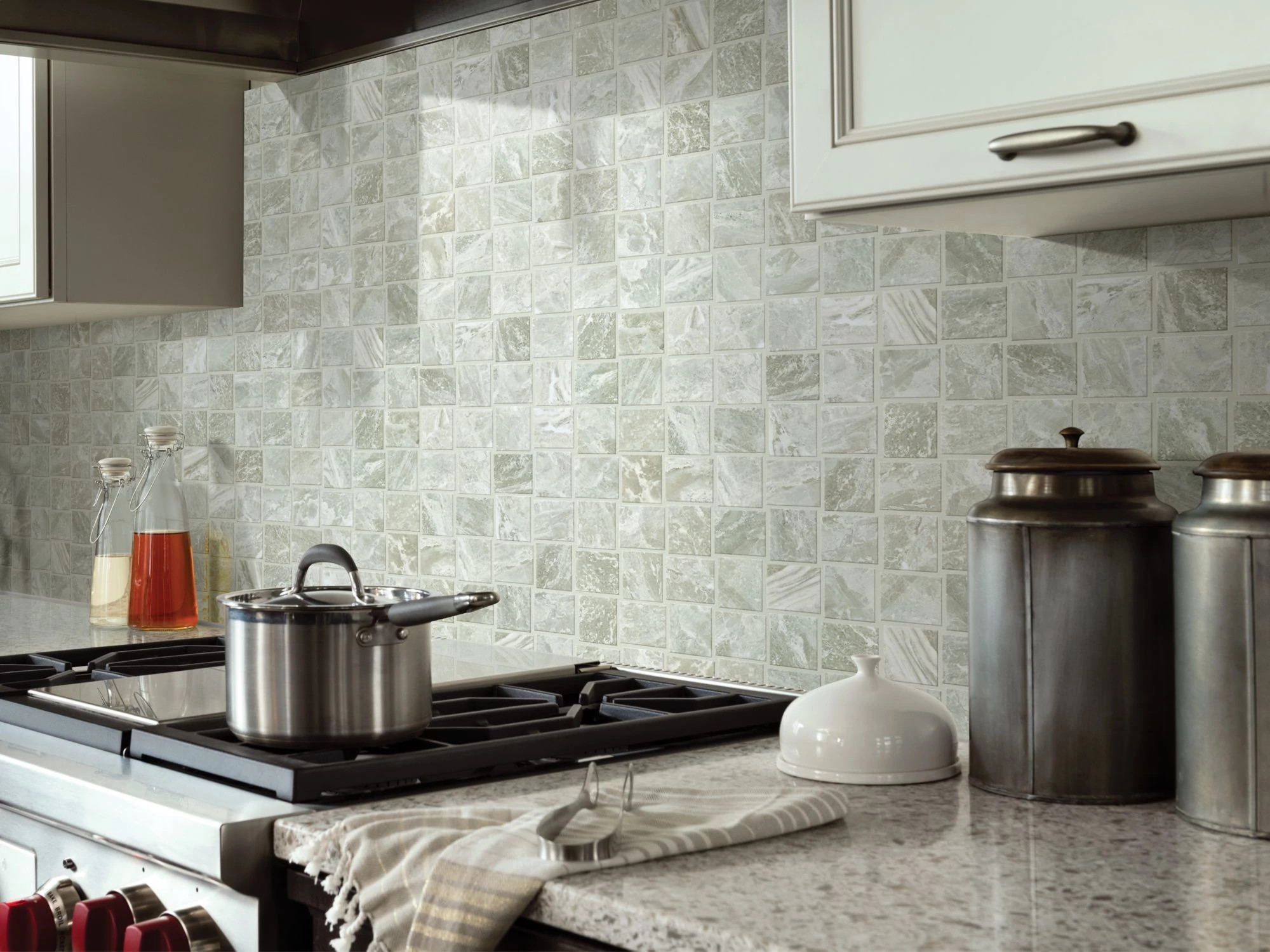 VISION BASKETWEAVE MOSAIC MATTE ARGENTO ROOM