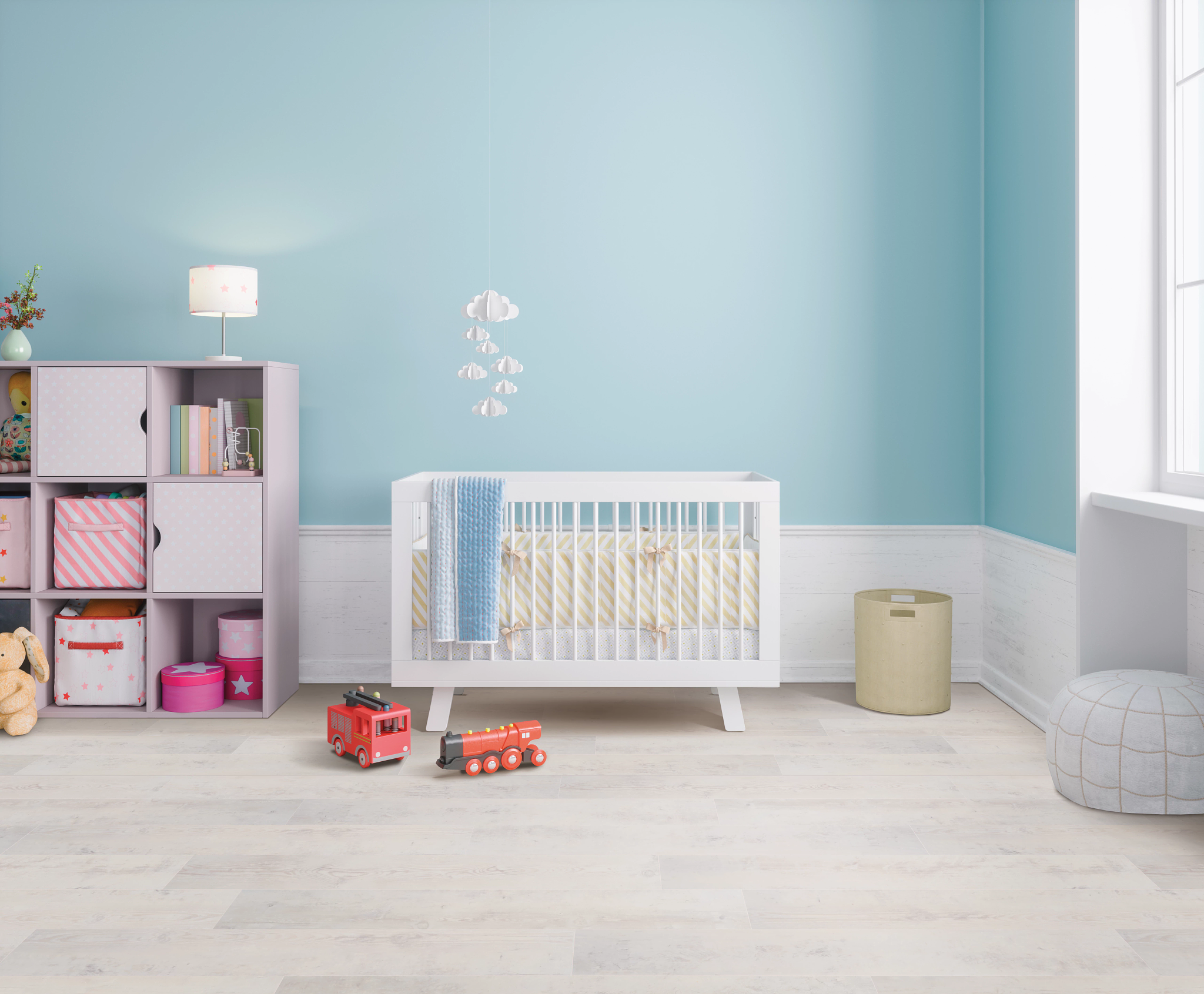 Baby's room with crib and toys