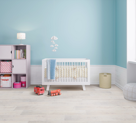 Baby's room with crib and toys