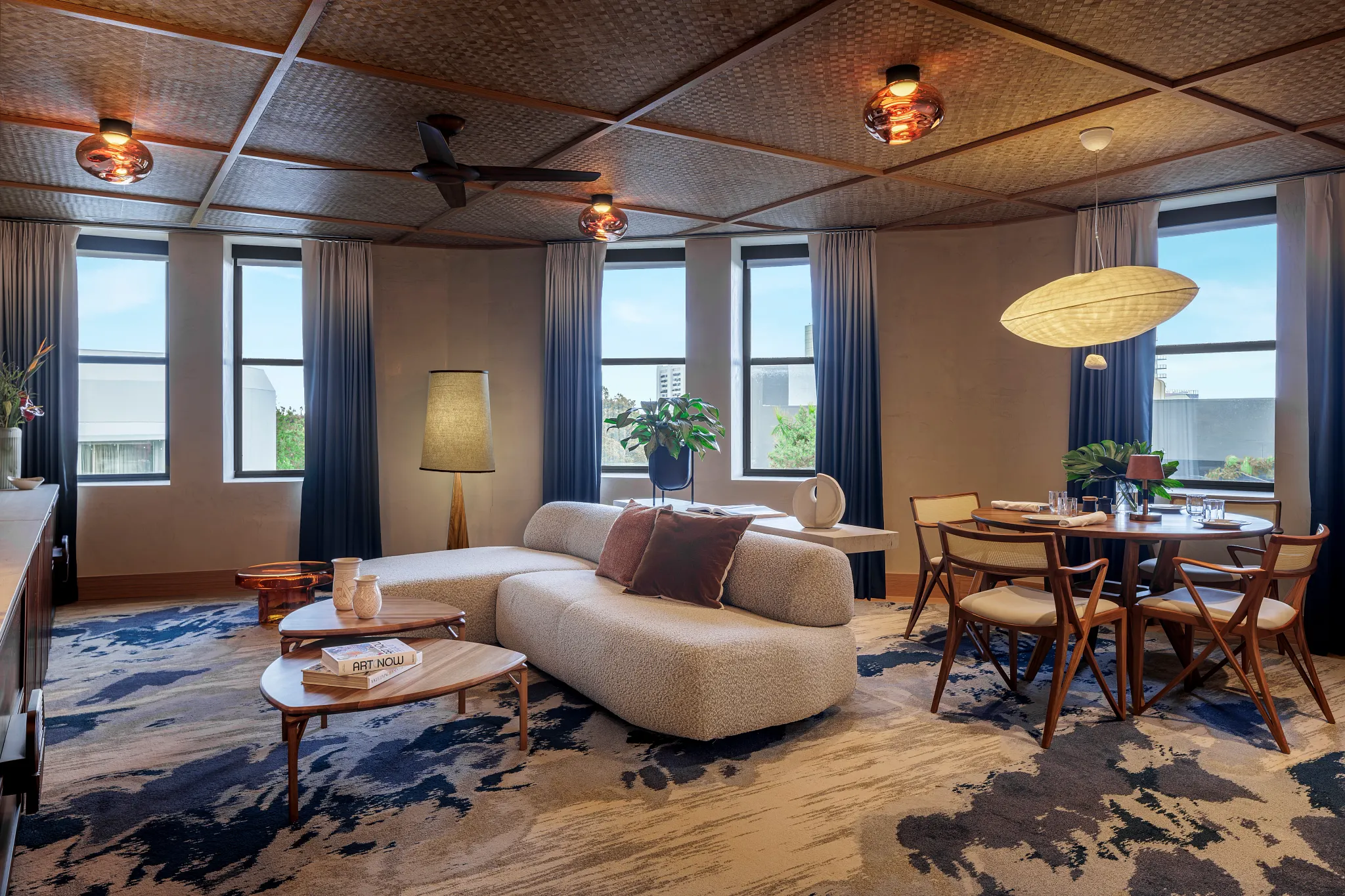 Miami hotel with custom broadloom carpet