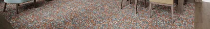 Hospitality Facility with Modern Design and Commercial Carpet Tile Adage in Hearten and Branching Out in Pinecone Oak