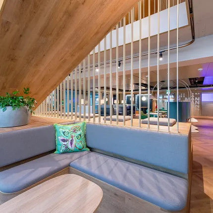 Office Project with LVT Coretec Herringbone Floors