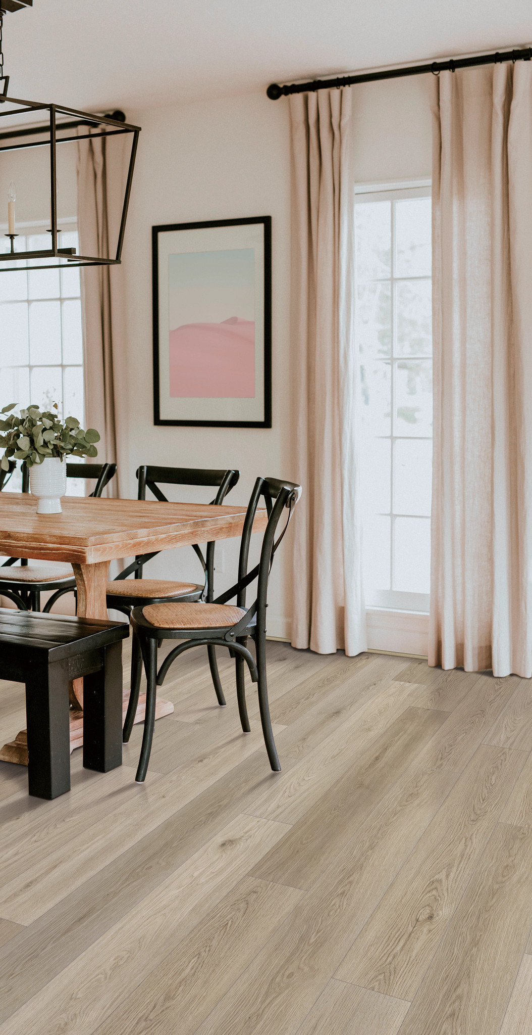 Radley Oak flooring, shown in a room