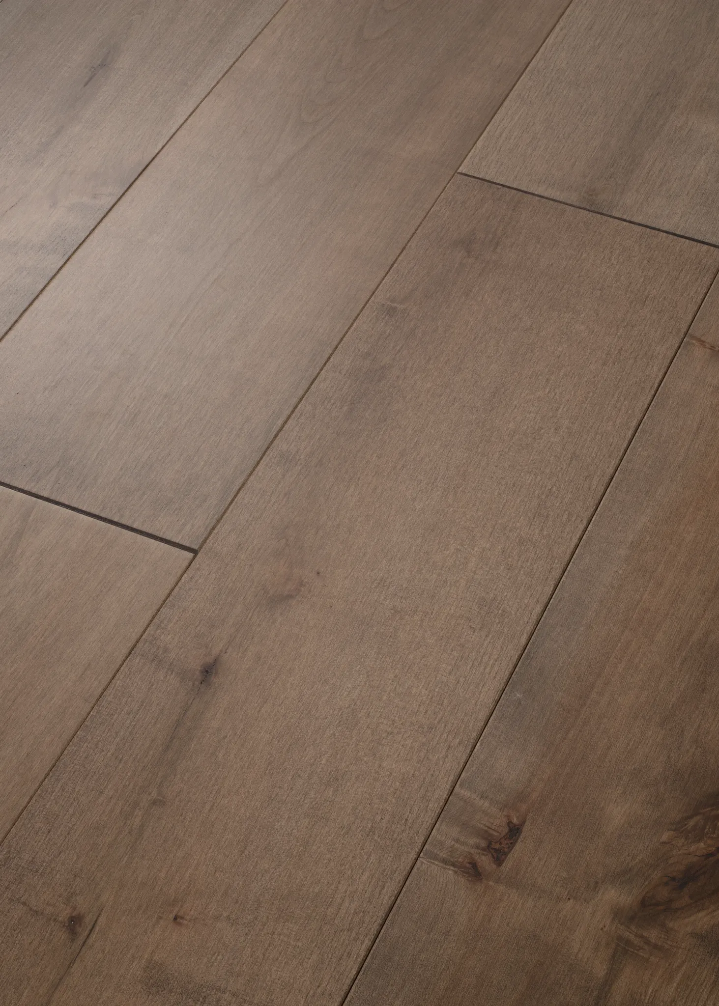 Brown hardwood flooring with natural grain pattern