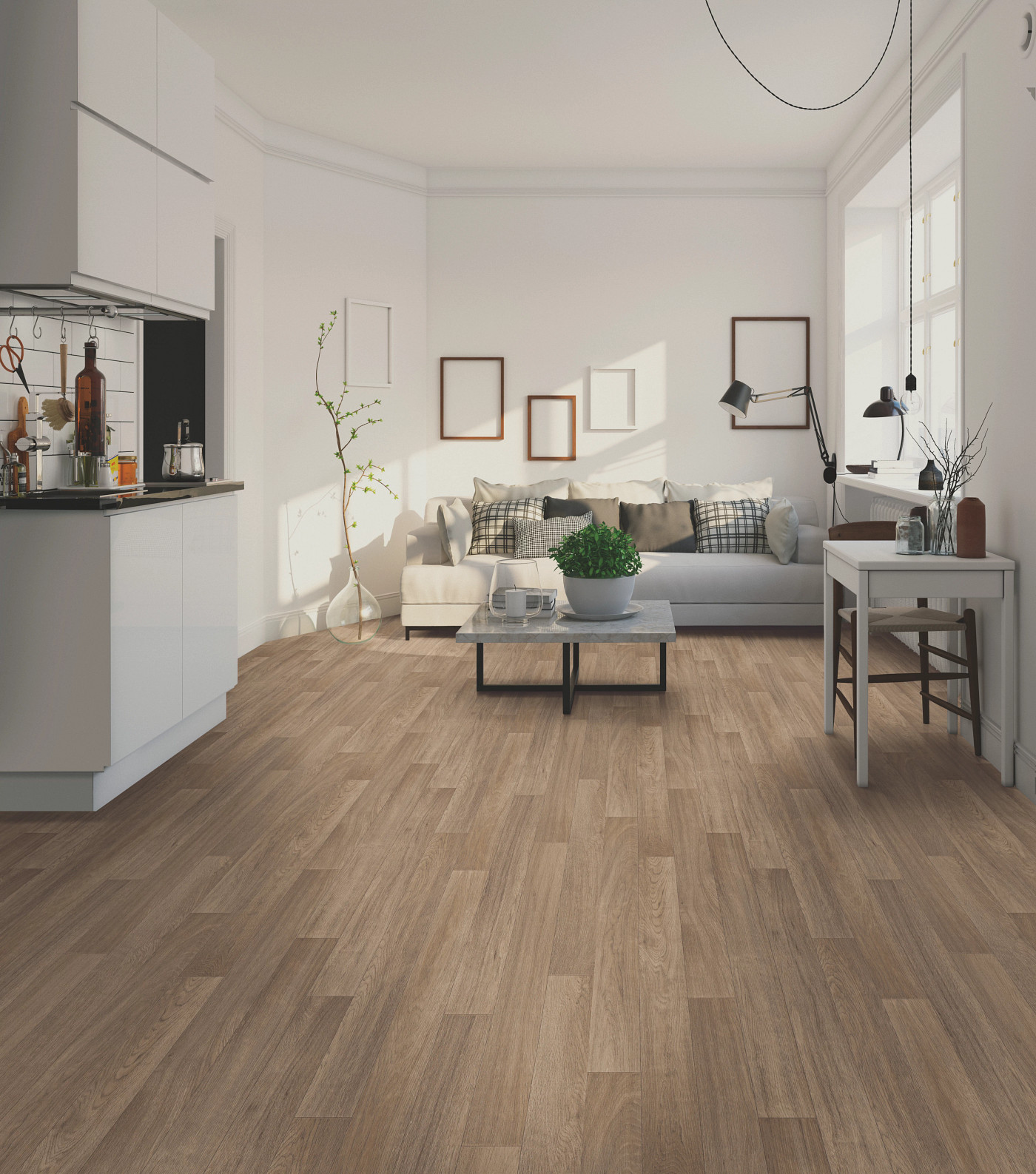 Grant flooring, shown in a room