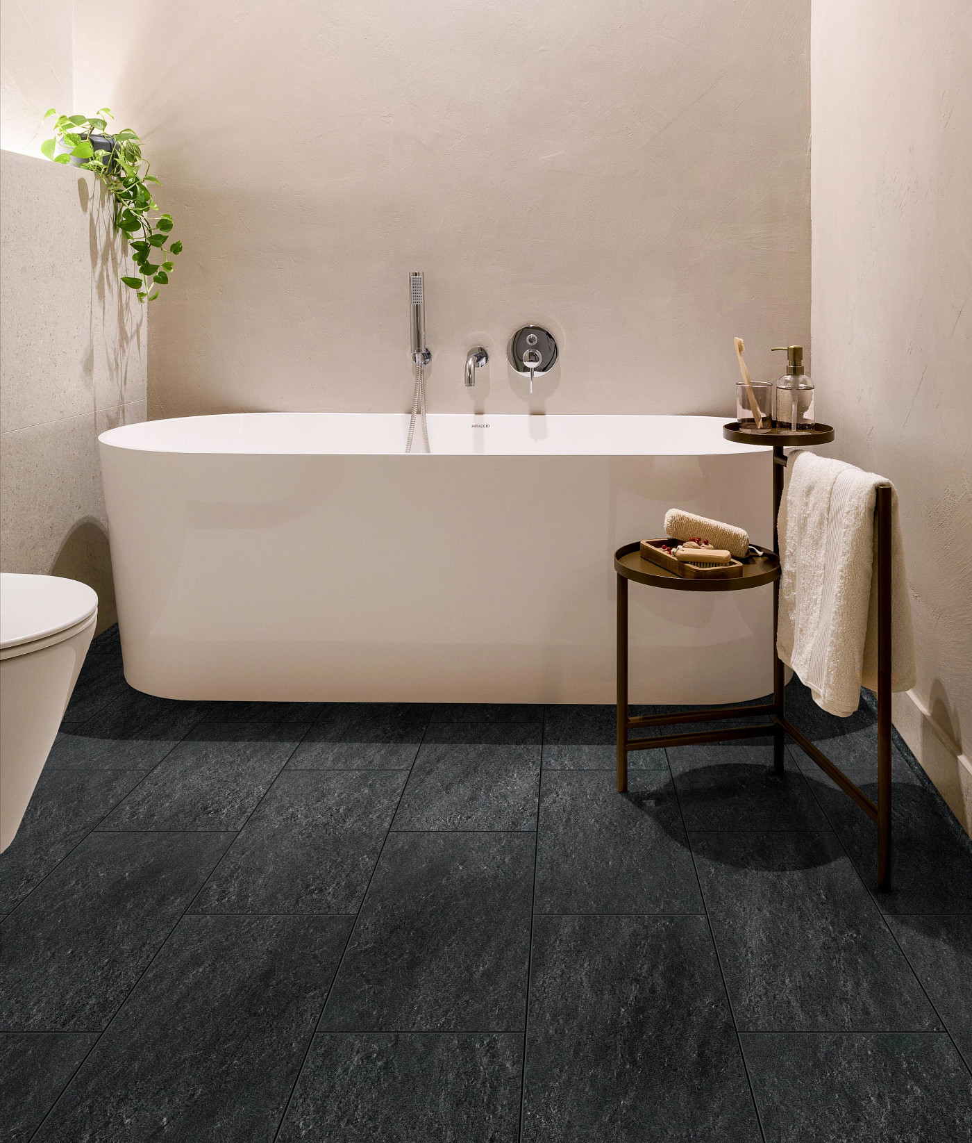 Embra Slate flooring, shown in a room
