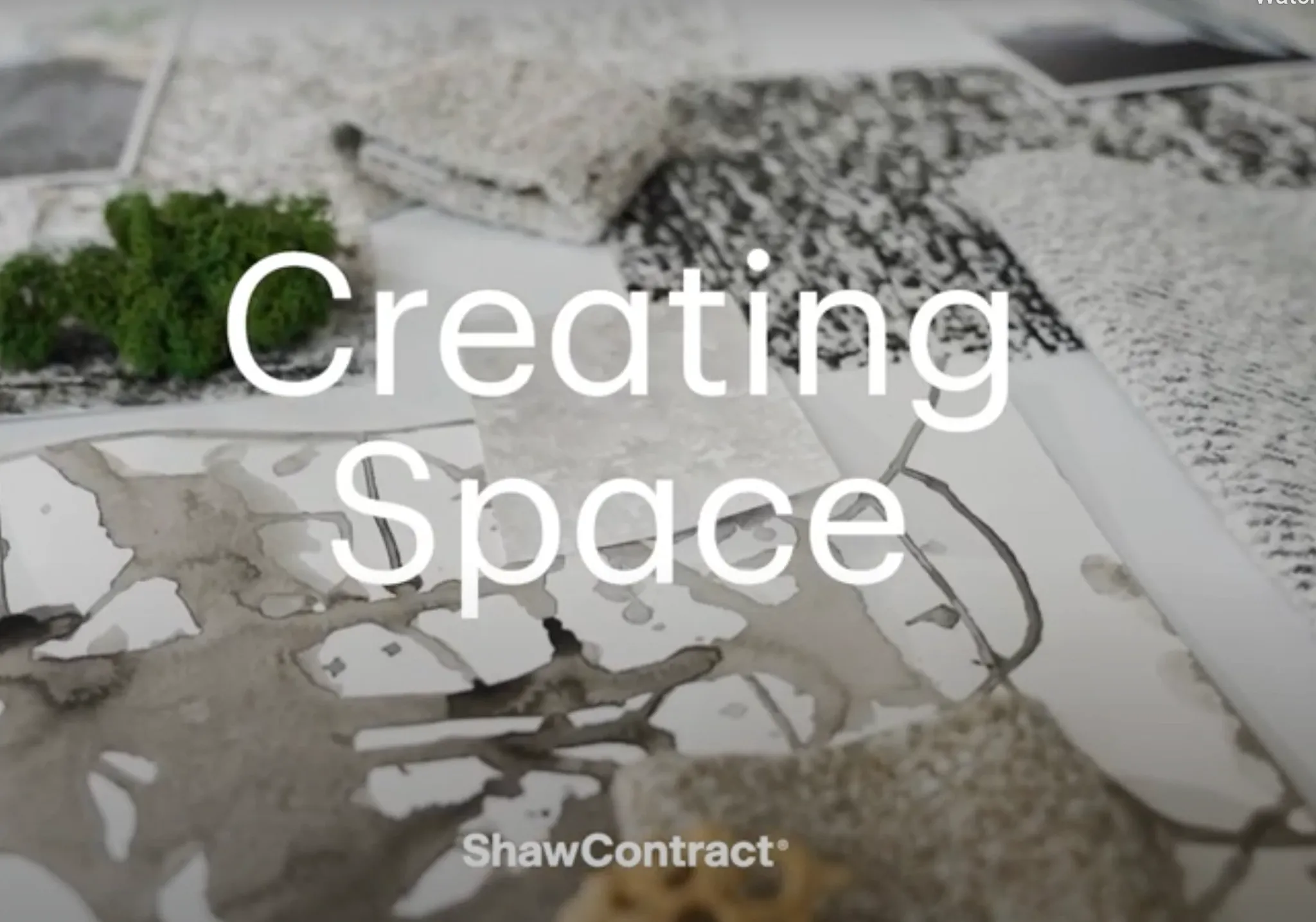 Shaw Contract flooring swatches with various textures and colors