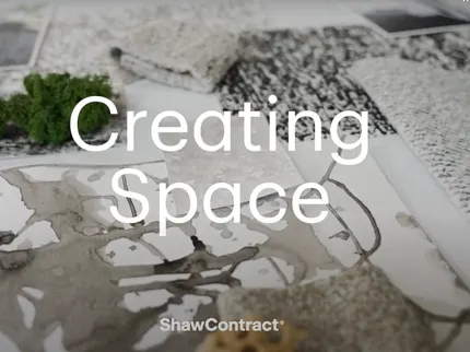 Shaw Contract Flooring Design Inspiration - Creating Space Shaw Contract flooring swatches with various textures and colors