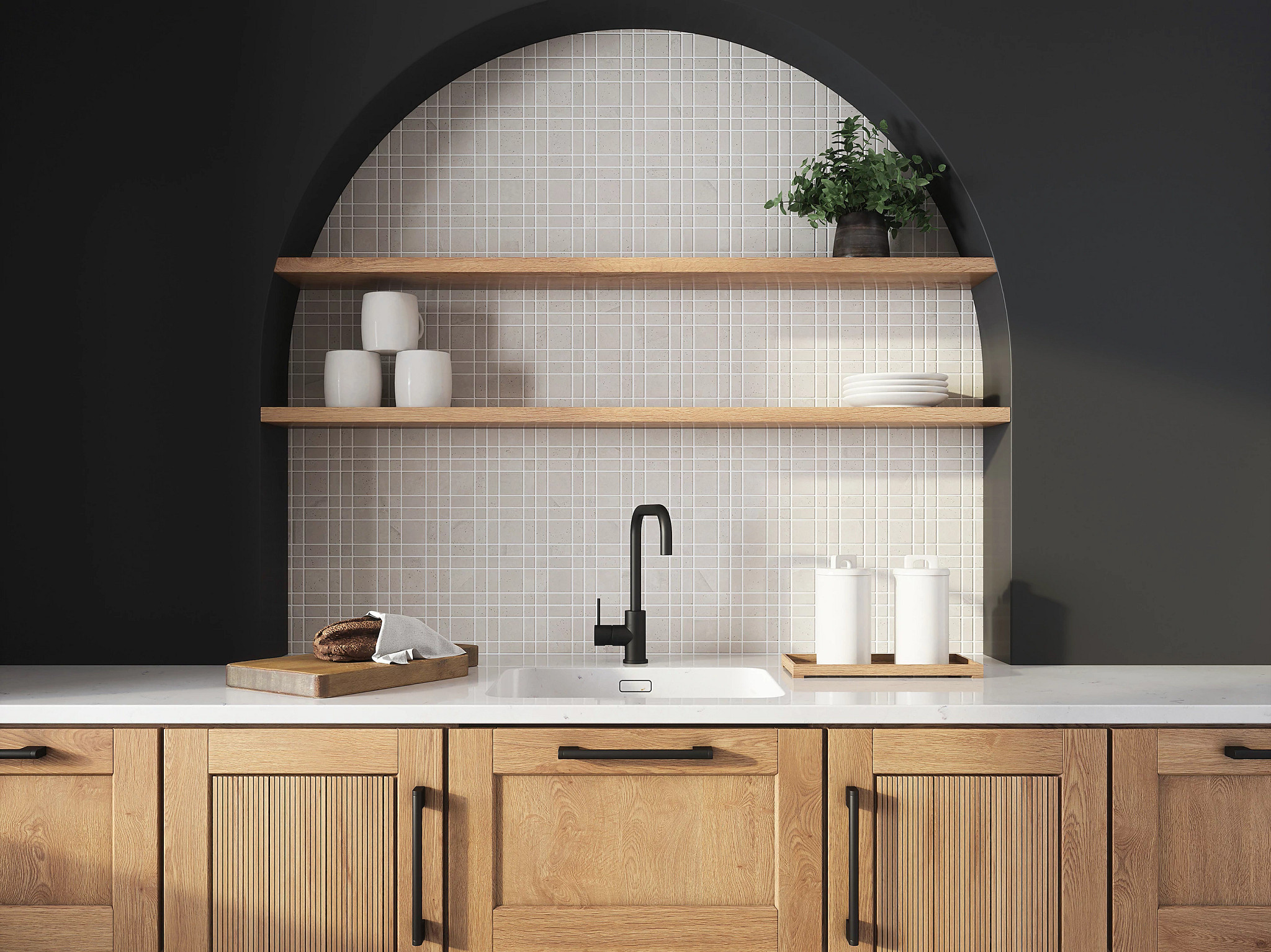 ETERNA PINWHL MOS TERRA TRAVERTINE ROOM