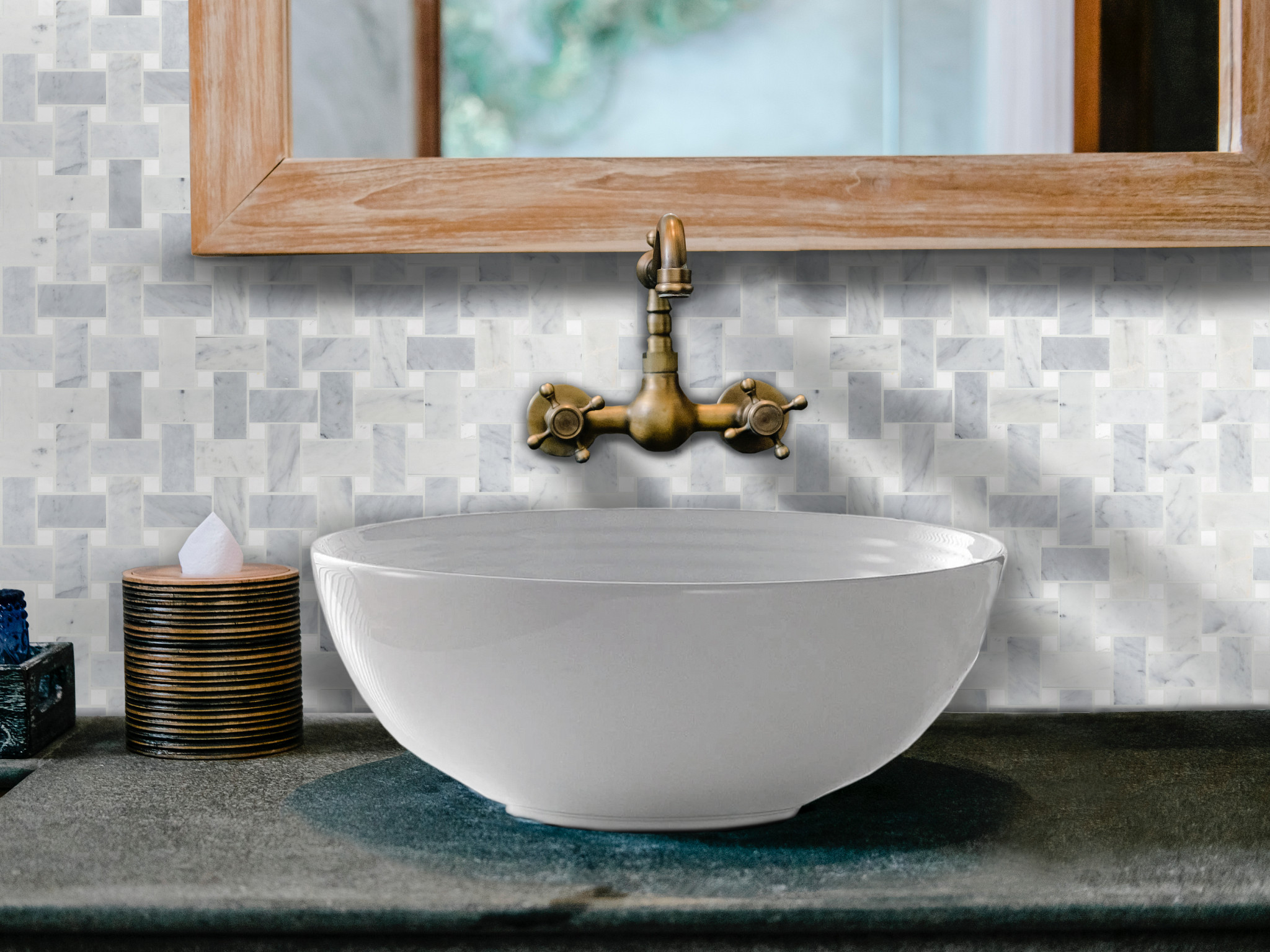 NOBLE PURSUIT BIG BASKETWEAVE CARRARA ROOM