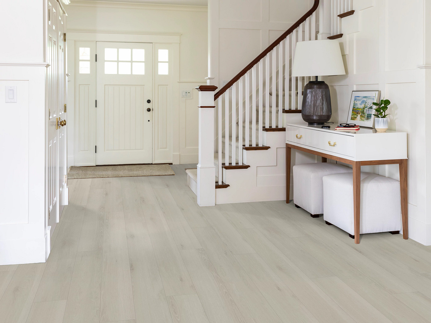 Glacier flooring, shown in a room