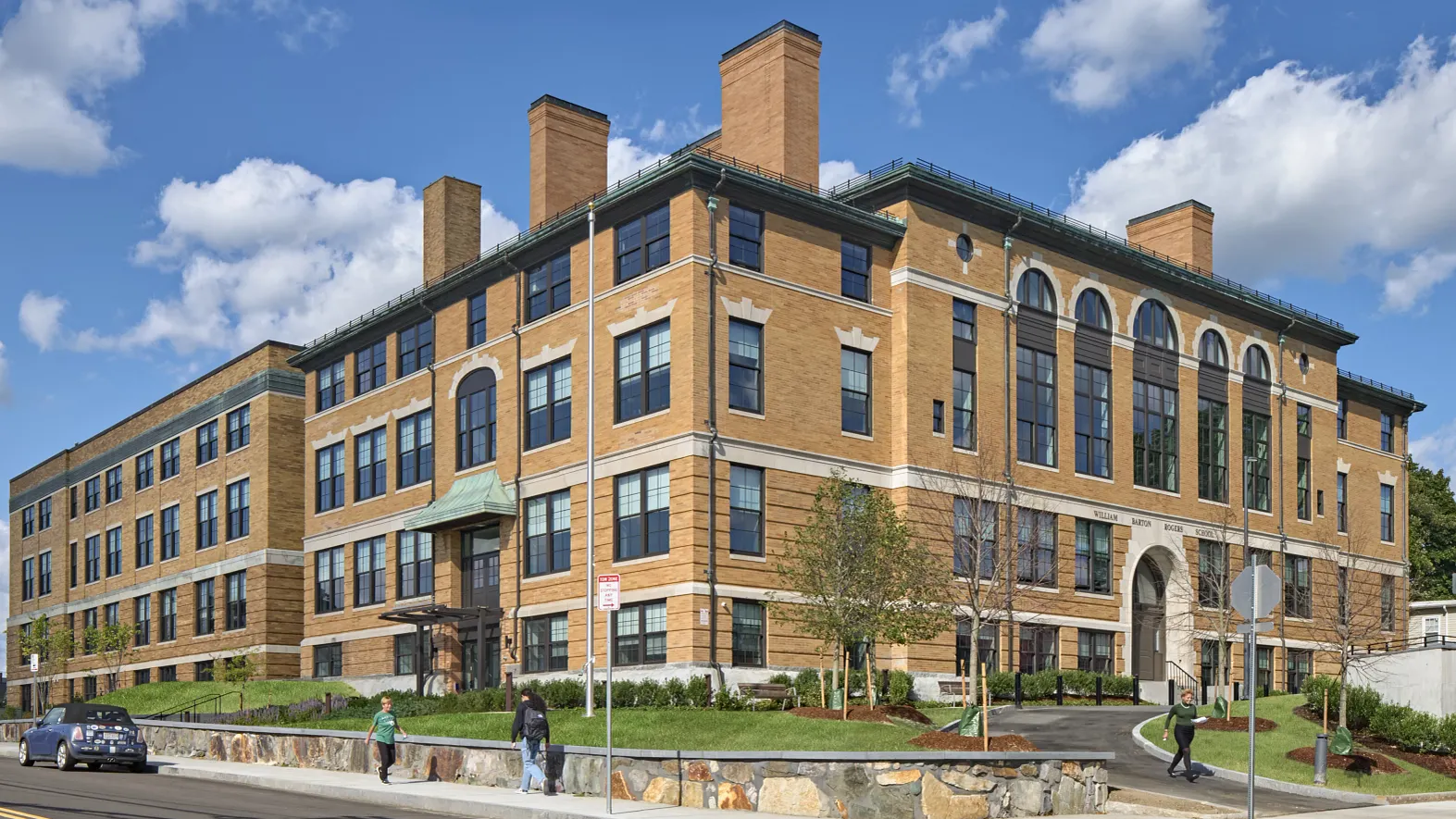 Exterior view of a senior living community