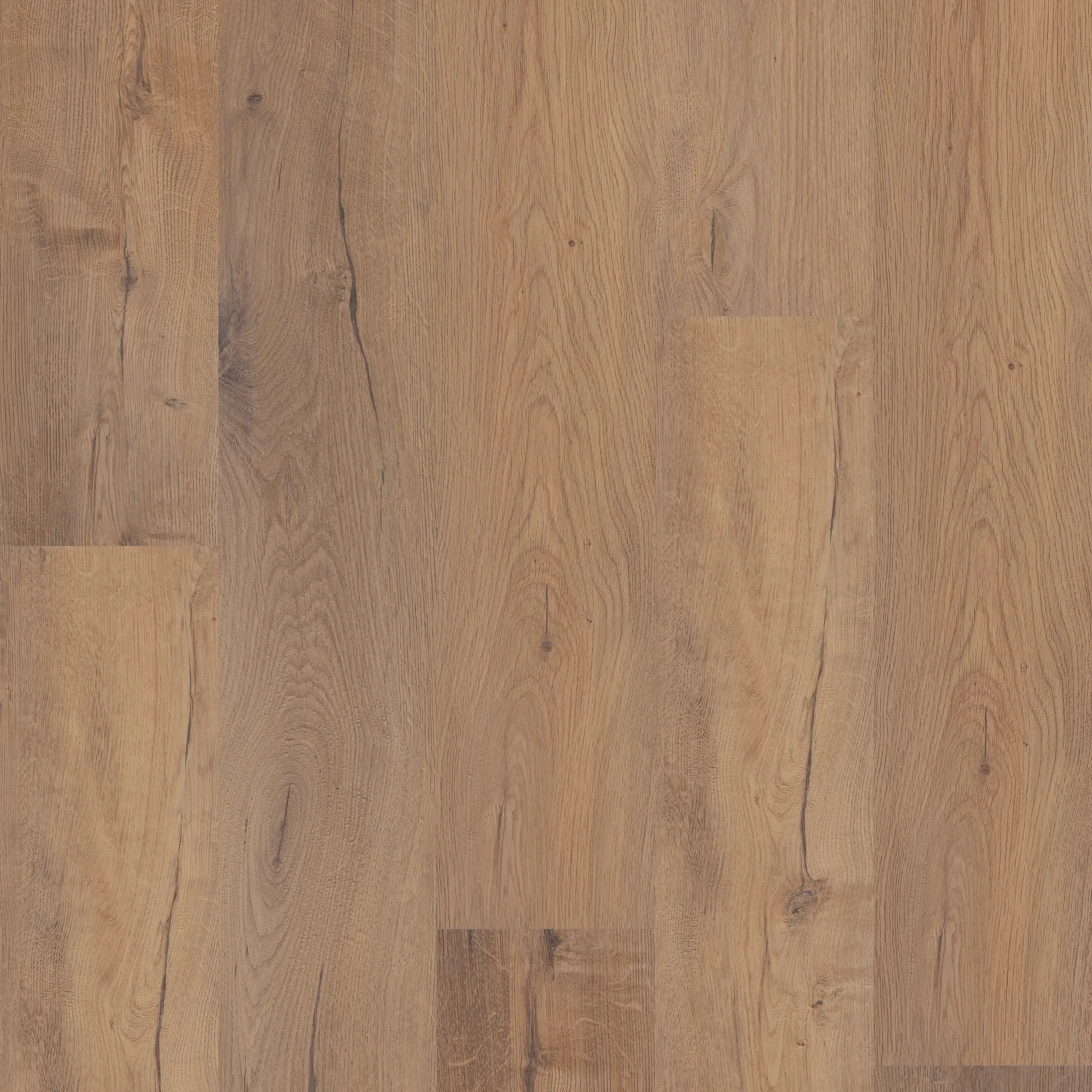 Wood look luxury vinyl plank flooring in warm brown tones