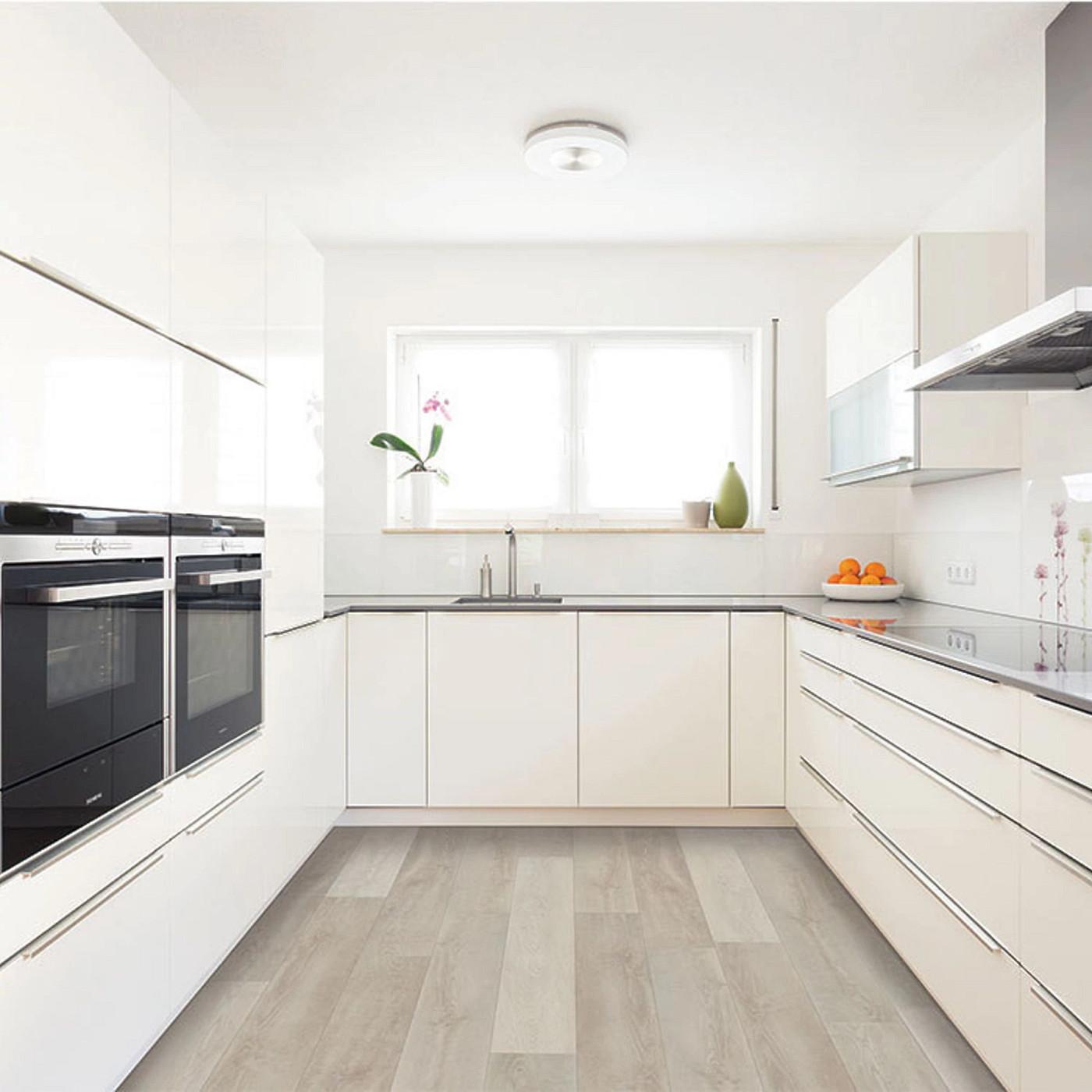 Spirit Oak flooring, shown in a room