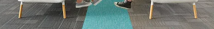 Education Facility with Commercial Carpet Tile in Gray and Turquoise <strong>Diffuse Color </strong>in Cool Teal + Warm Teal and Color Frame in Quirky