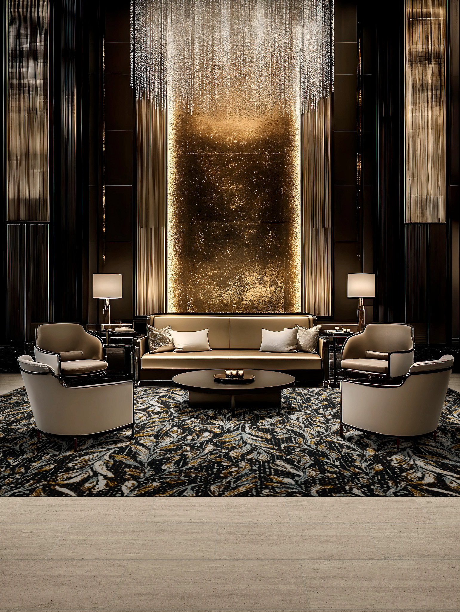 Lobby/waiting area of a hospitality space