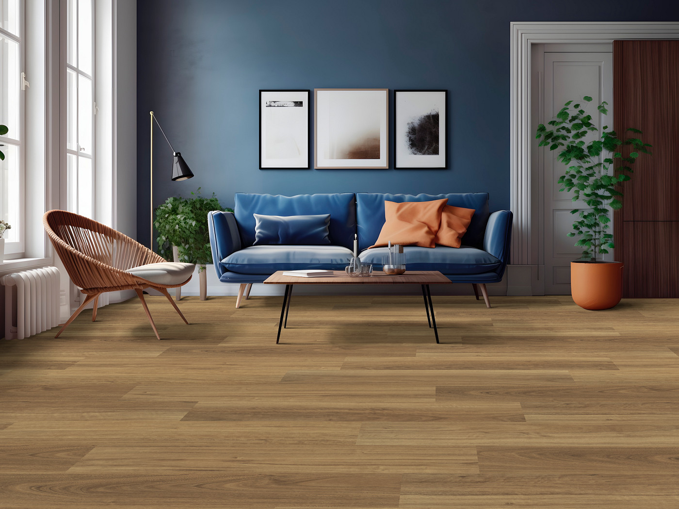 Baltimore flooring, shown in a room