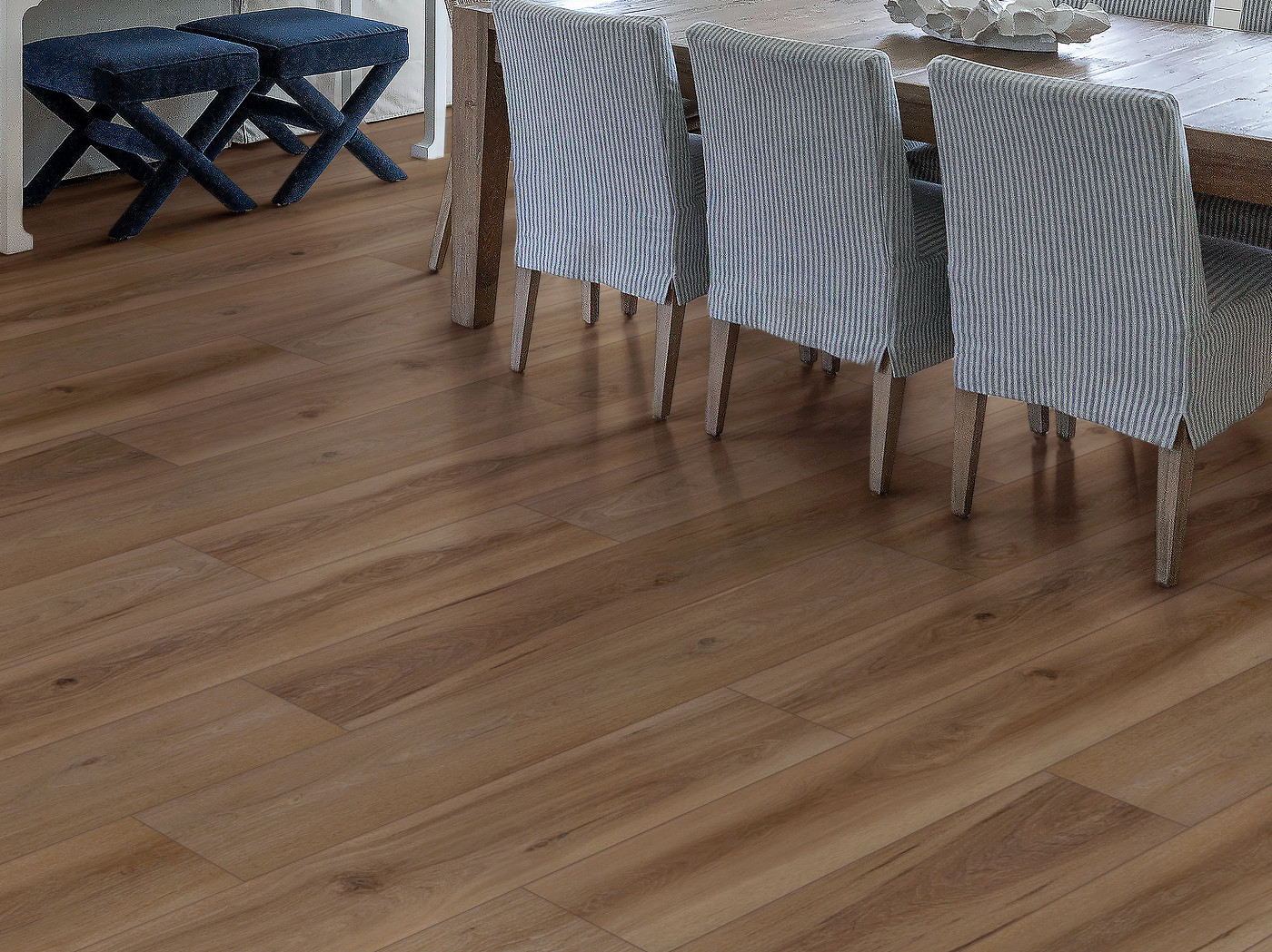 Windsor Brown flooring, shown in a room