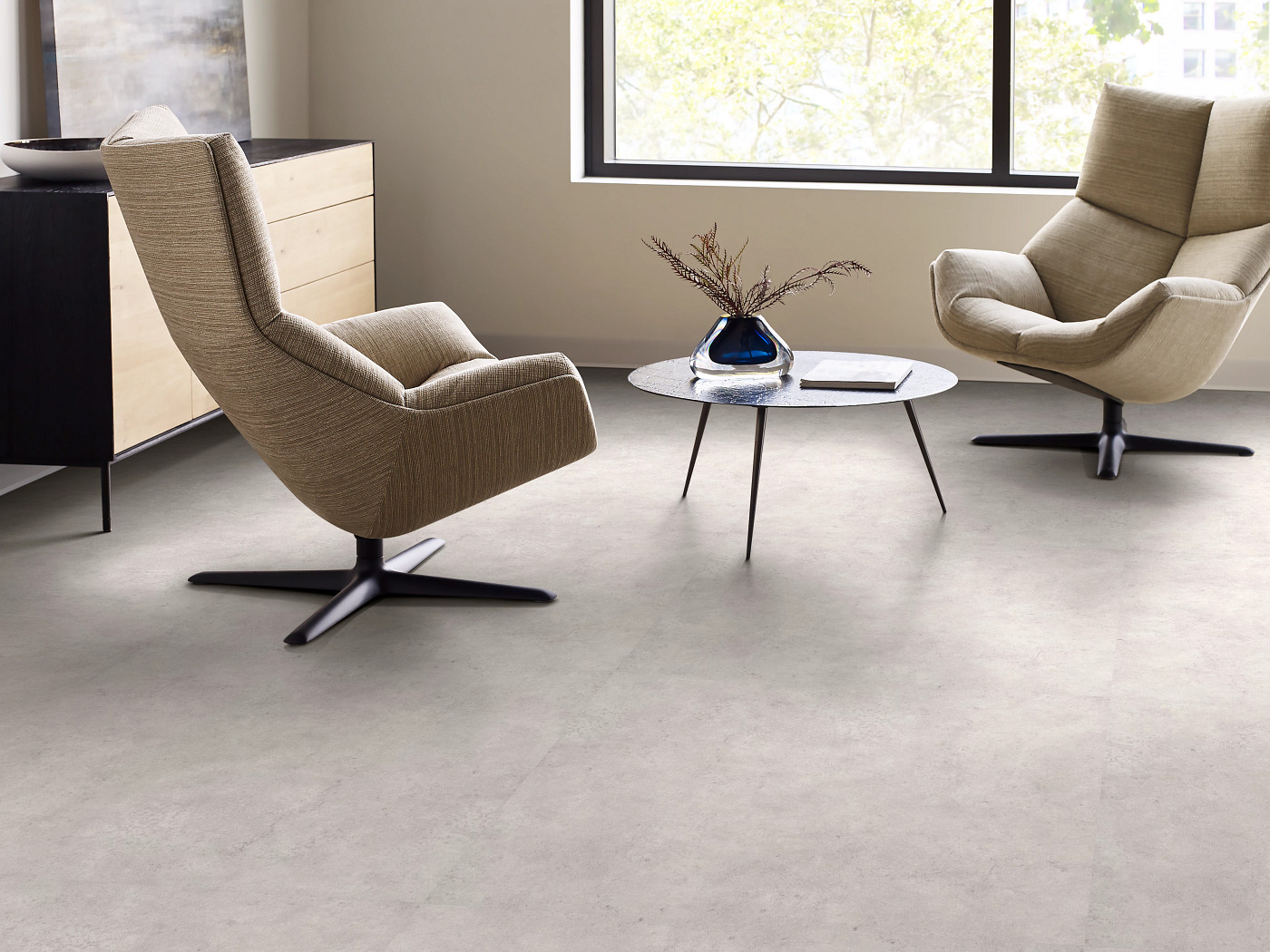 Montane flooring, shown in a room