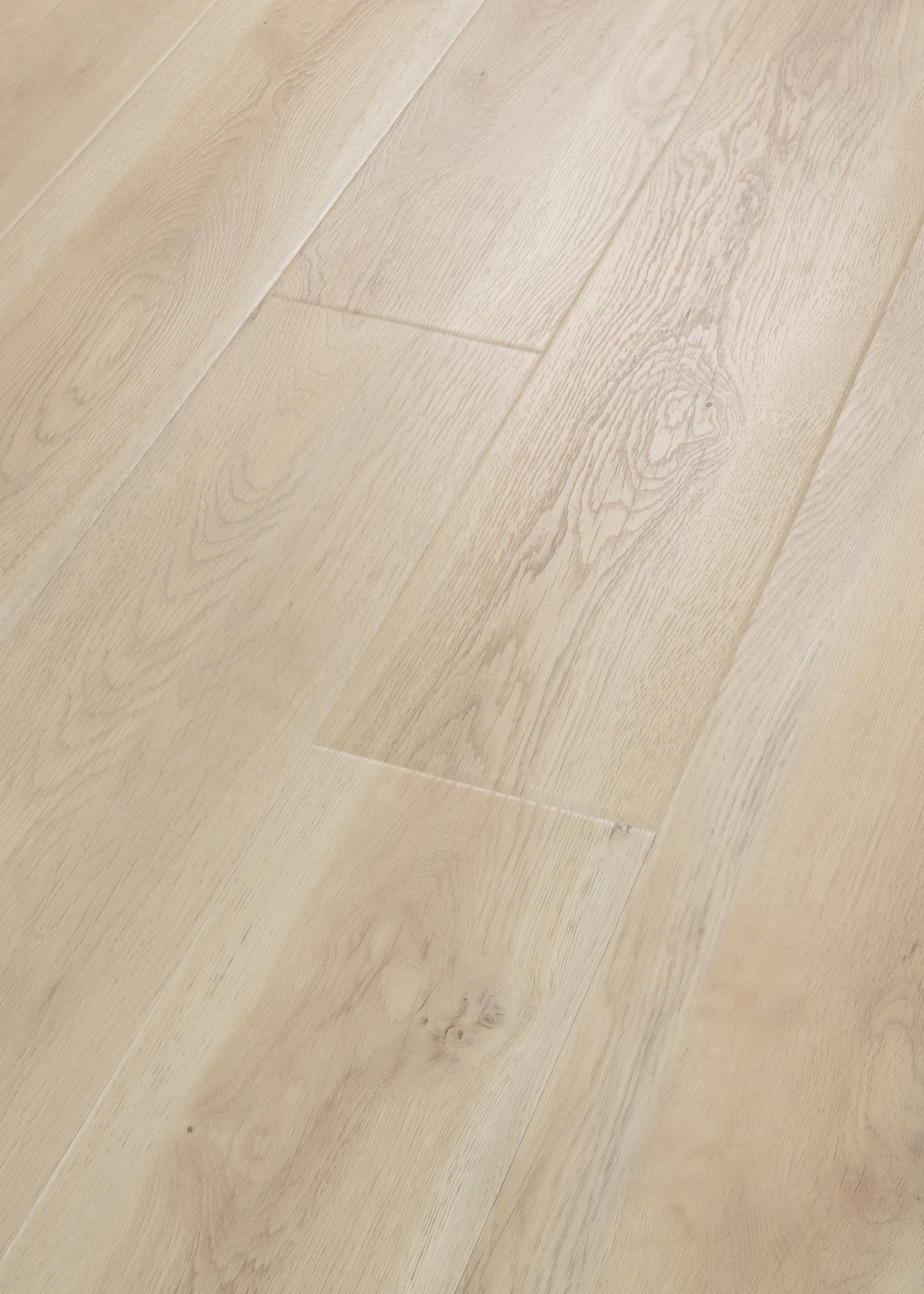 Light oak hardwood flooring with natural grain pattern