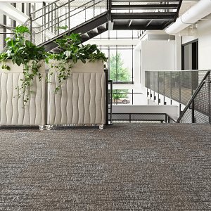 Shifted Tile Calm Carbon - LVP flooring Shifted Tile Calm Carbon Feature 1