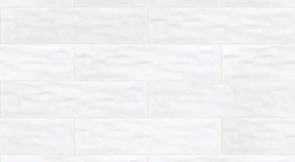 White wood-look tile flooring with subtle texture