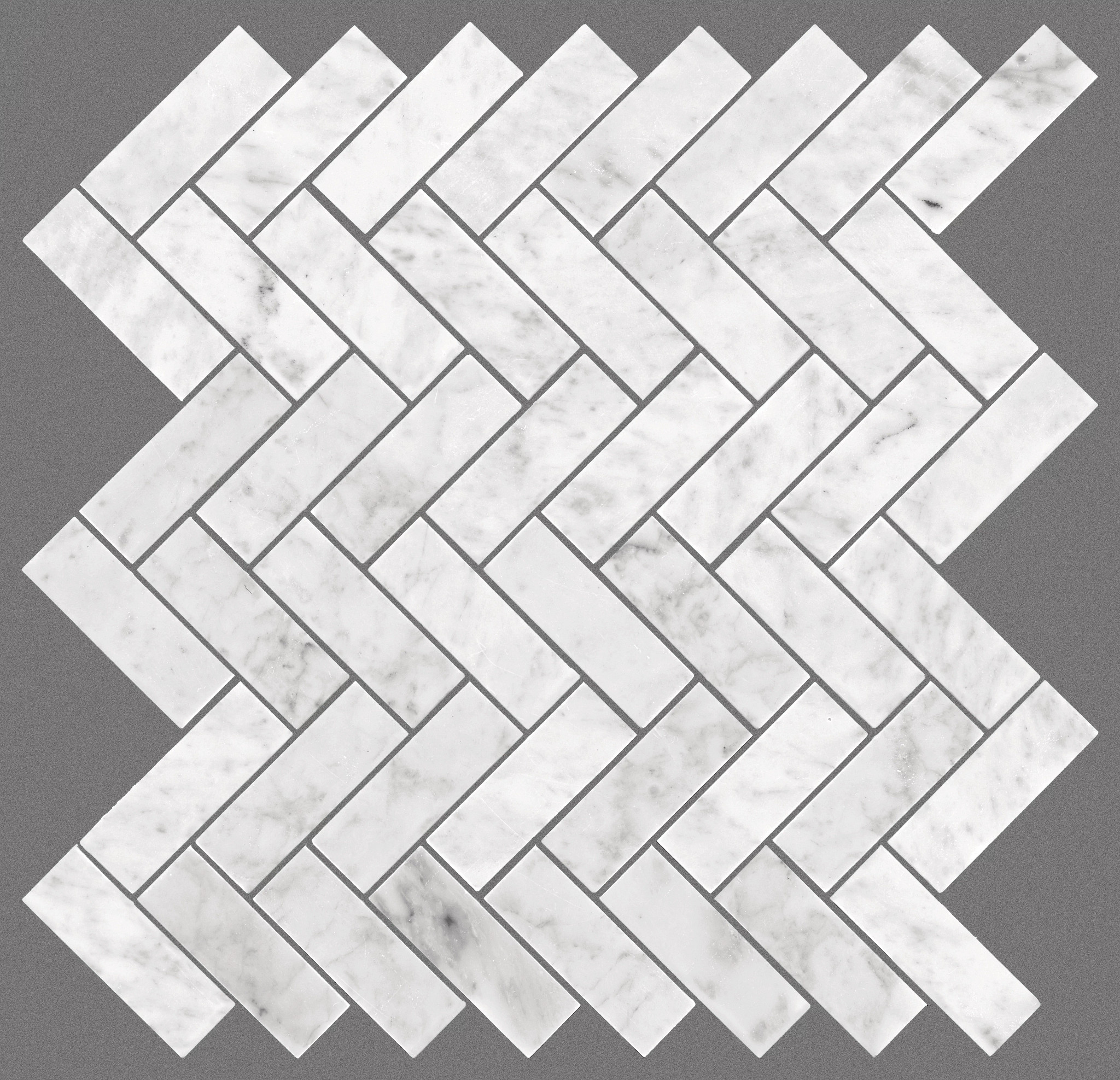 CHATEAU HERRINGBONE MOSAIC BIANCO CARRARA MAIN
