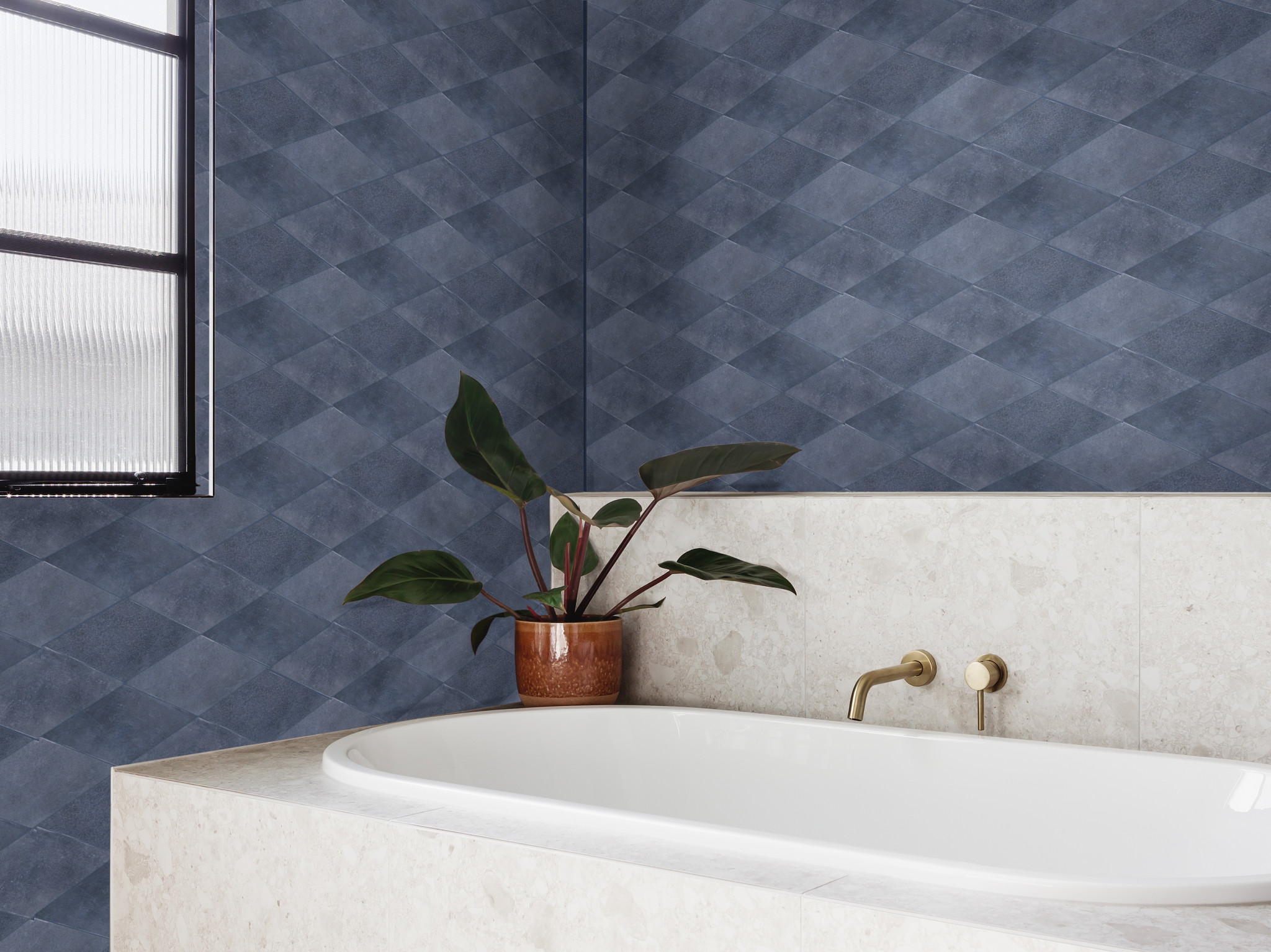 HALFTONE ROMBO GLOSS NAVY SEA ROOM