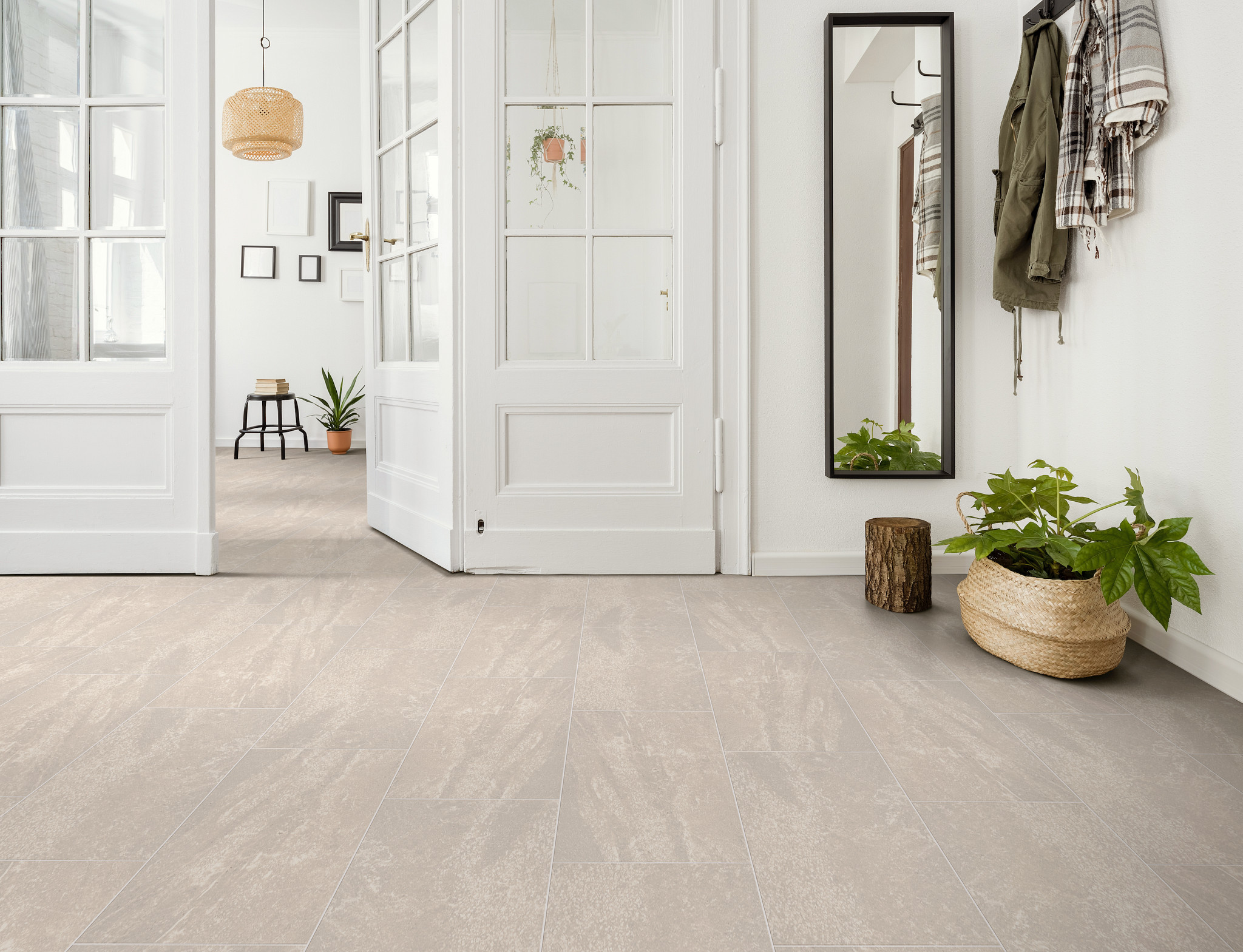 LITHIC 12X24 MATTE WHITE ROOM