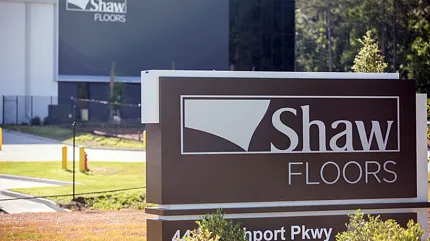 Shaw Floors Corporate Office and Signage Shaw Floors headquarters with company signage and building exterior