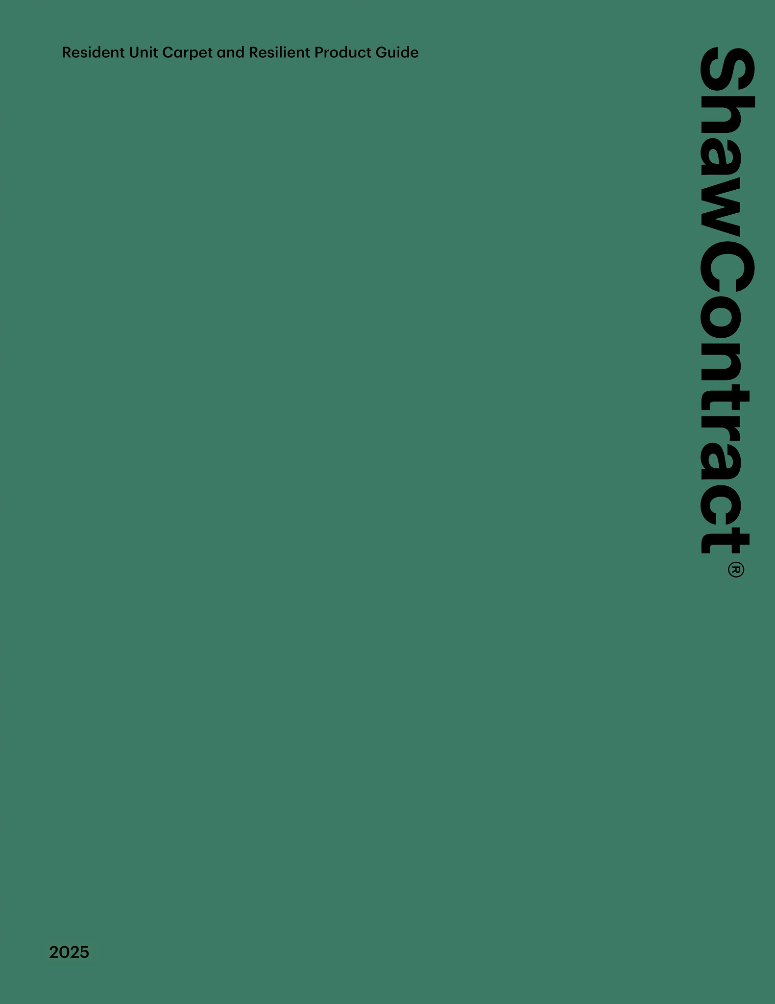 Resident Unit Product Catalog