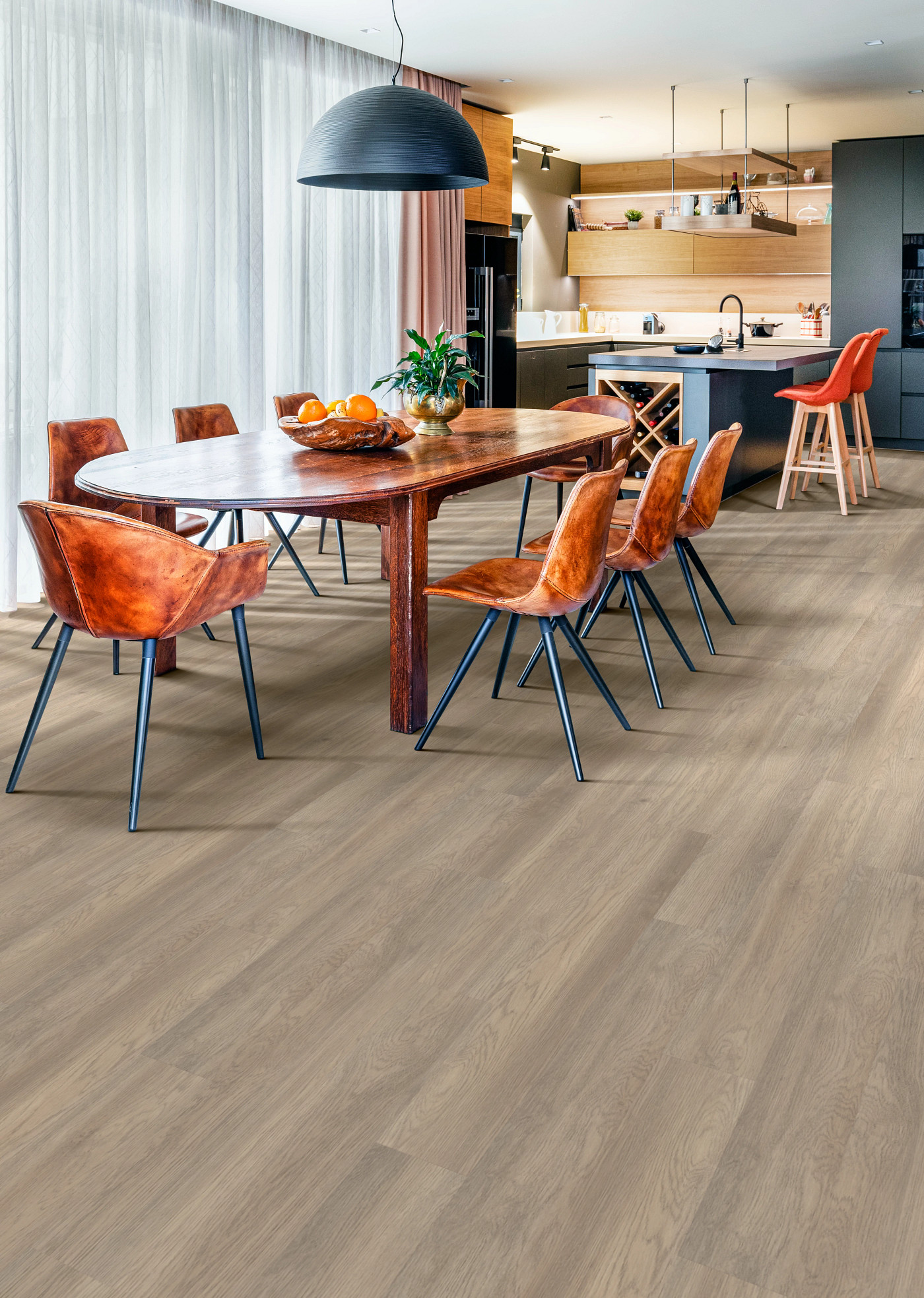 Salt River flooring, shown in a room