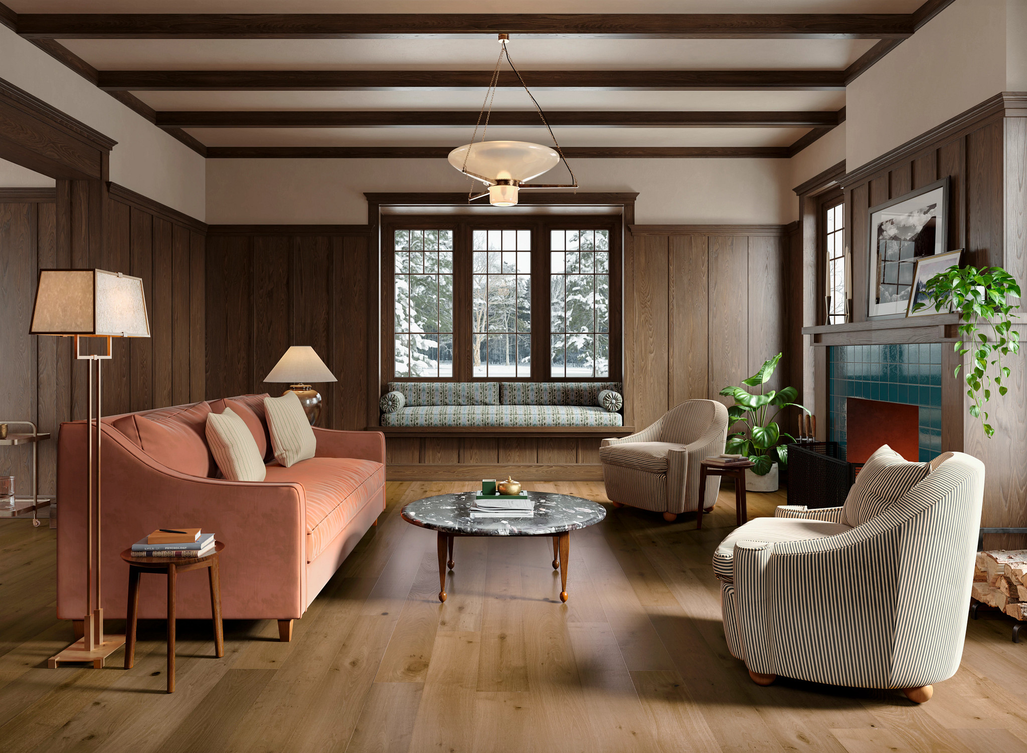 HERITAGE OAK HEARTH ROOM in room