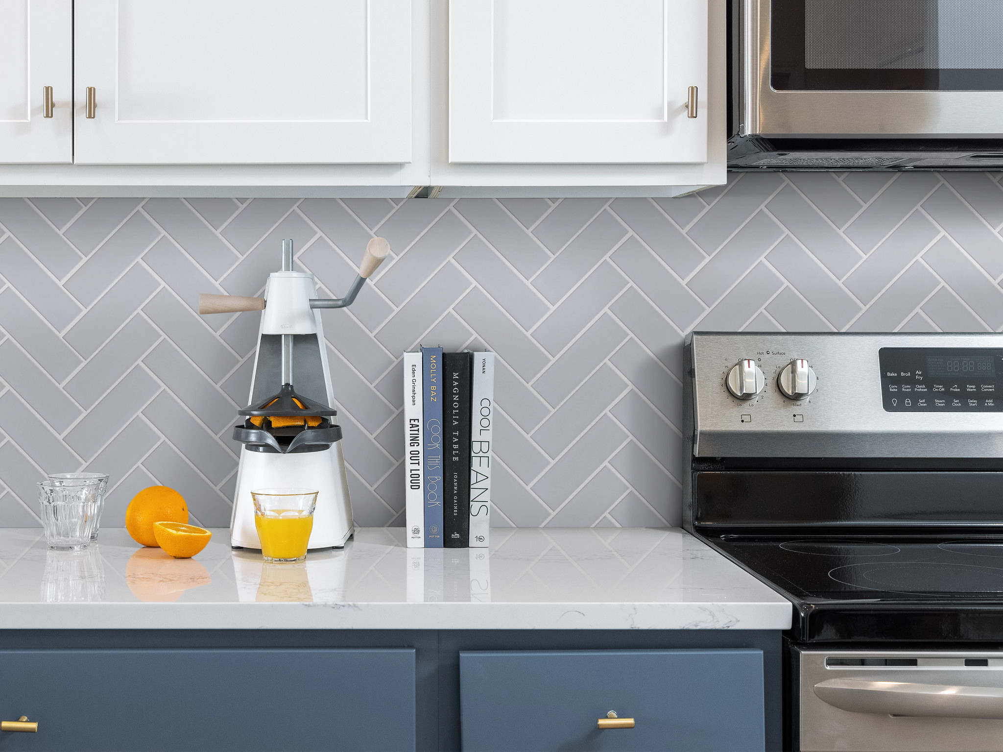 GRANDEUR HERRINGBONE MATTE GLACIER ROOM