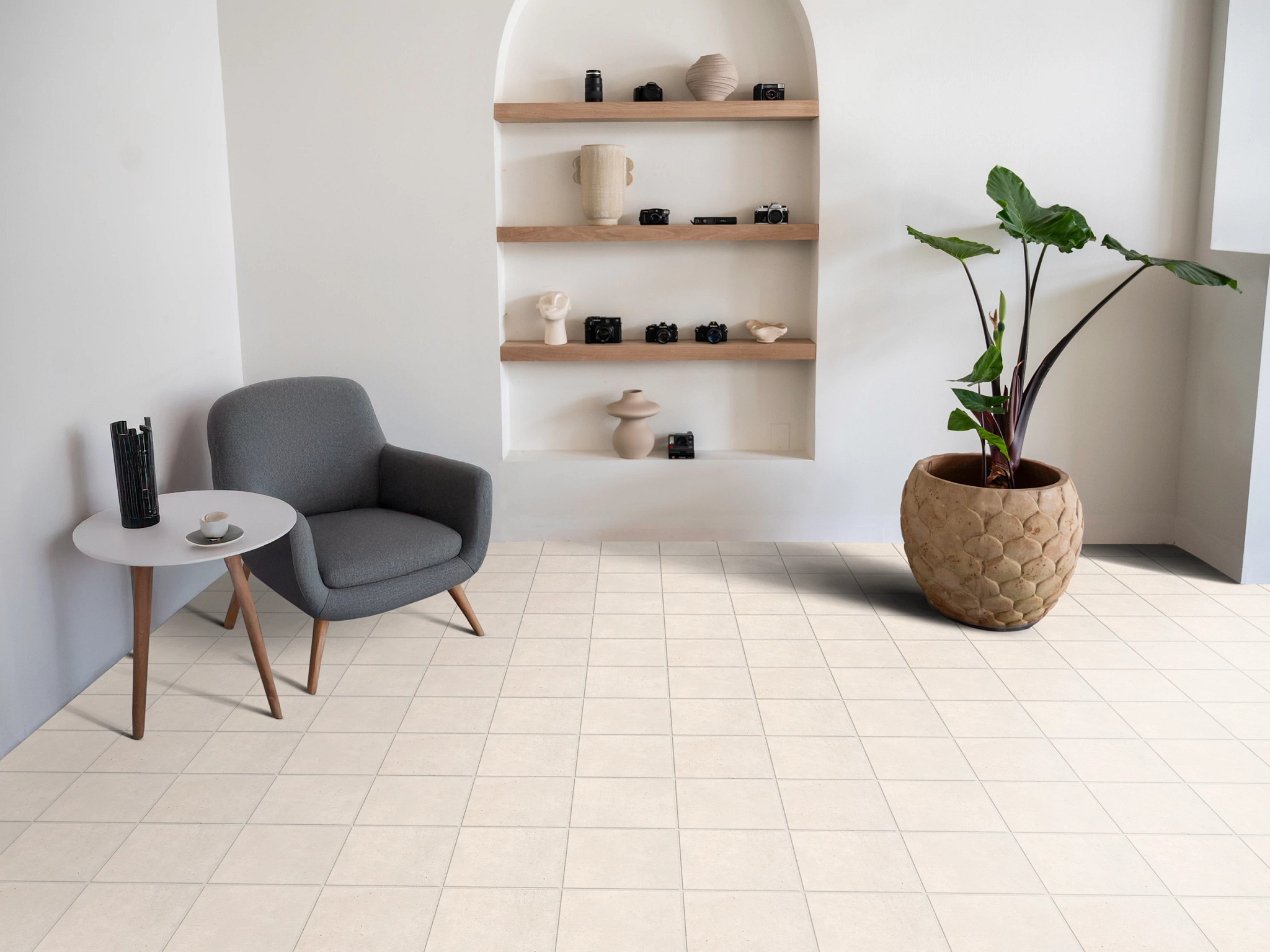 BLOOMS SOLID IVORY HAZE ROOM