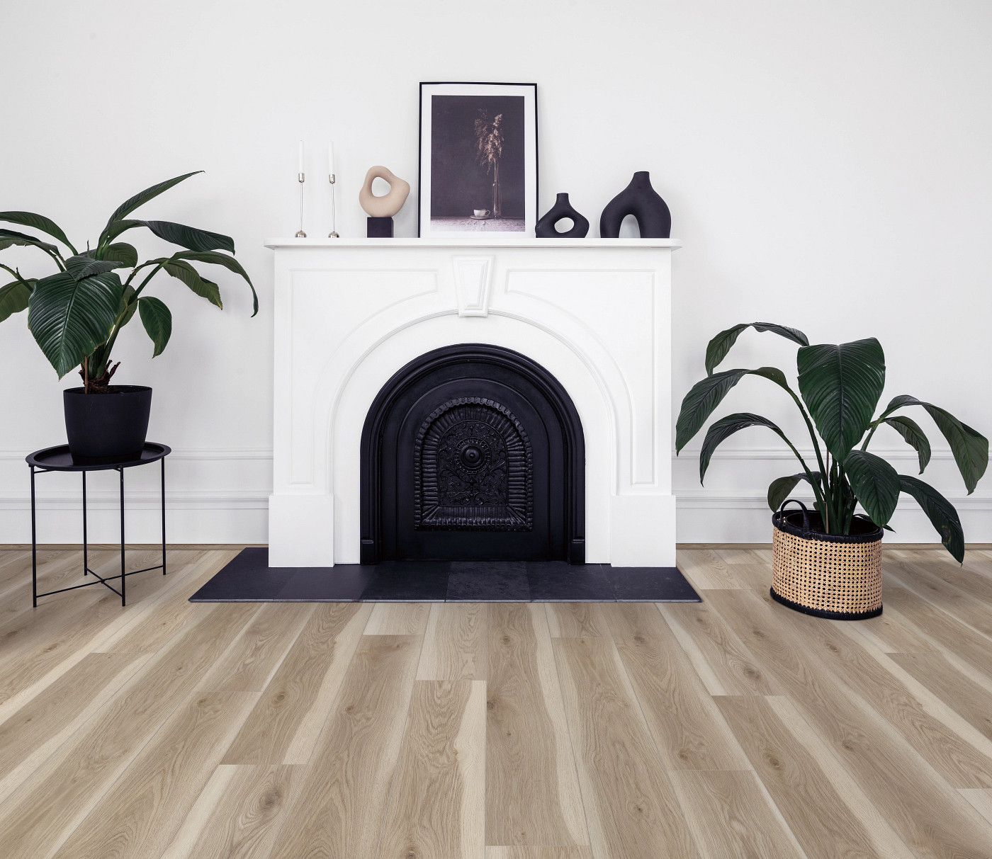 Kingston Oak flooring, shown in a room