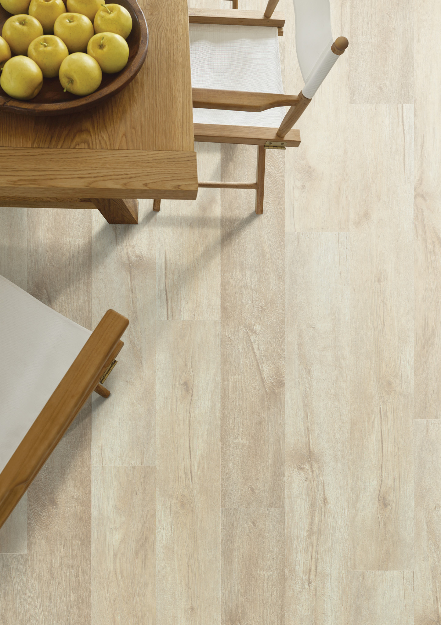Overhead view of repel laminate in a dining room
