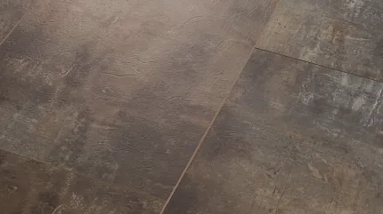 Stone Look Luxury Vinyl Tile Flooring - Sound Core® Technology, 36.02x18.54 inches Luxury vinyl tile floor with a stone look in shades of brown and gray