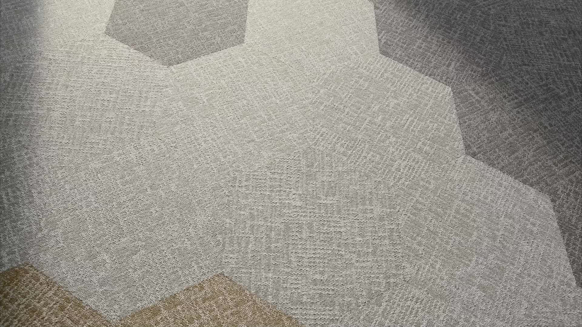 Pixel Hexagon TaskWorx® Tile Beige Rotation360