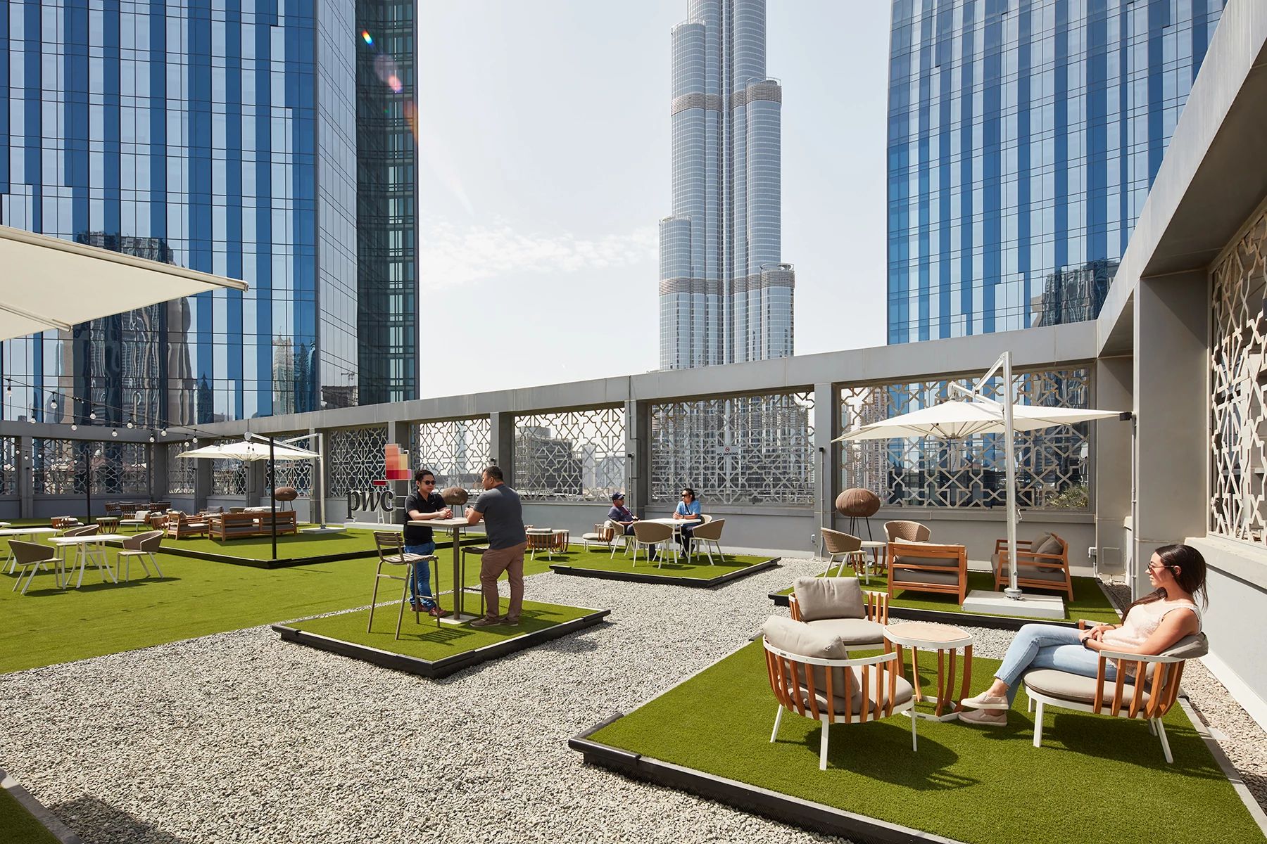 Uae Projects Rooftop PWC Emaar Square HQ DXB - Dubai UAE | ShawContract