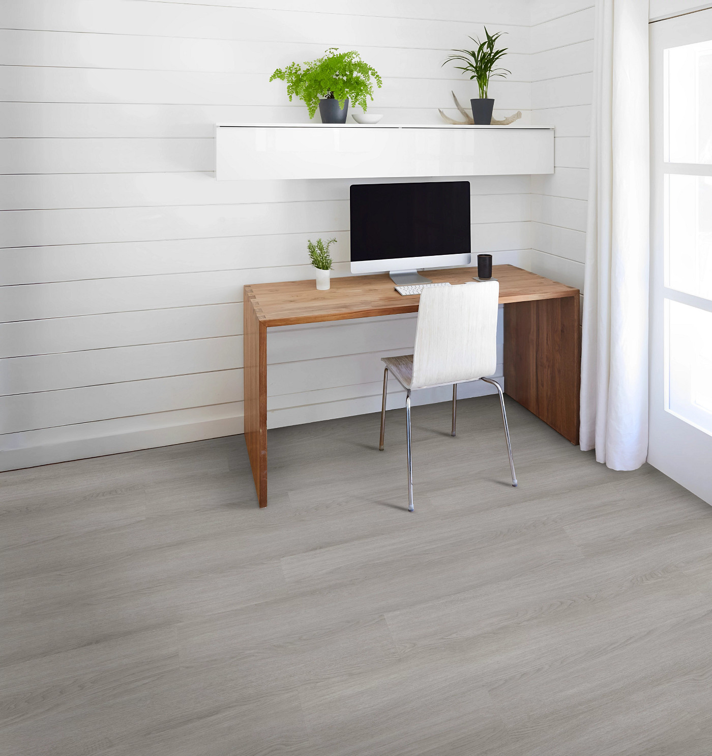 Storm flooring, shown in a room