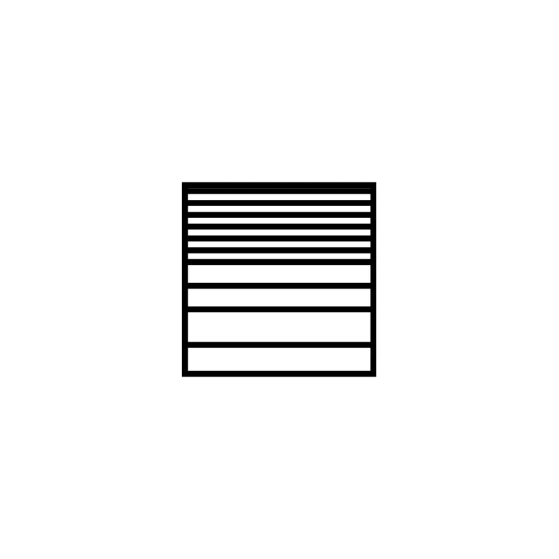 Black and white striped flooring swatch