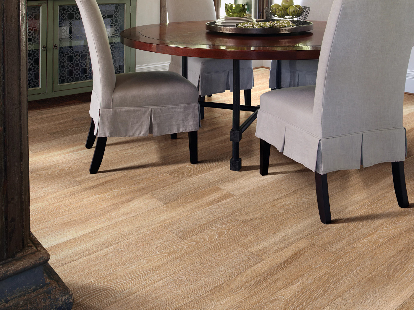 Brussels flooring, shown in a room