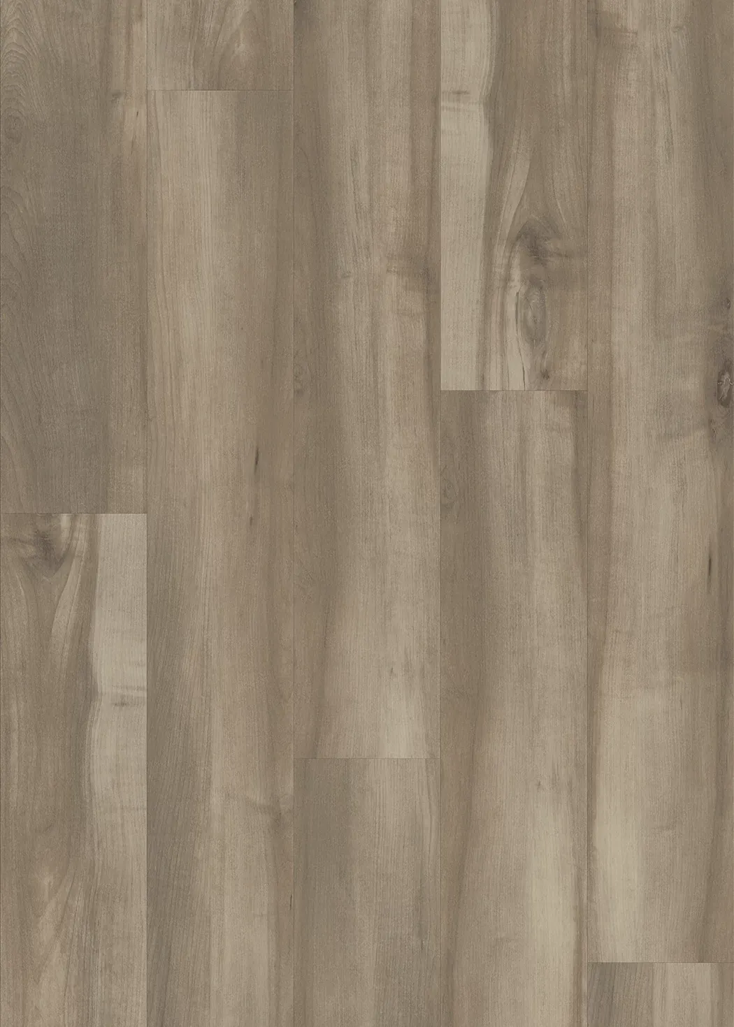Light brown wood-look laminate flooring with natural grain patterns