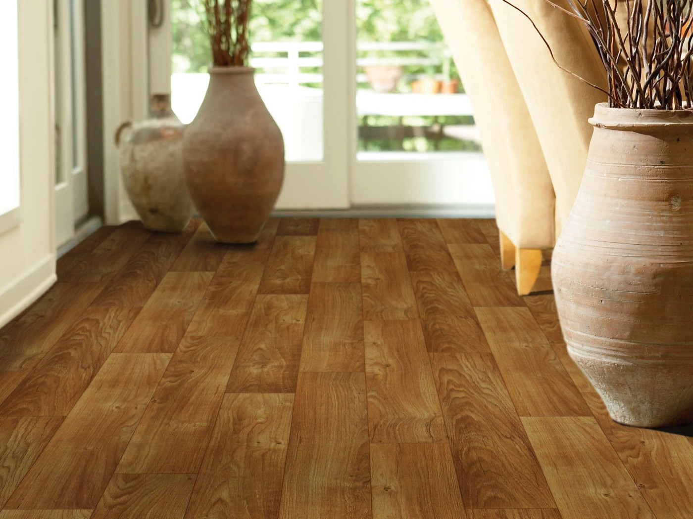 Dodge City flooring, shown in a room