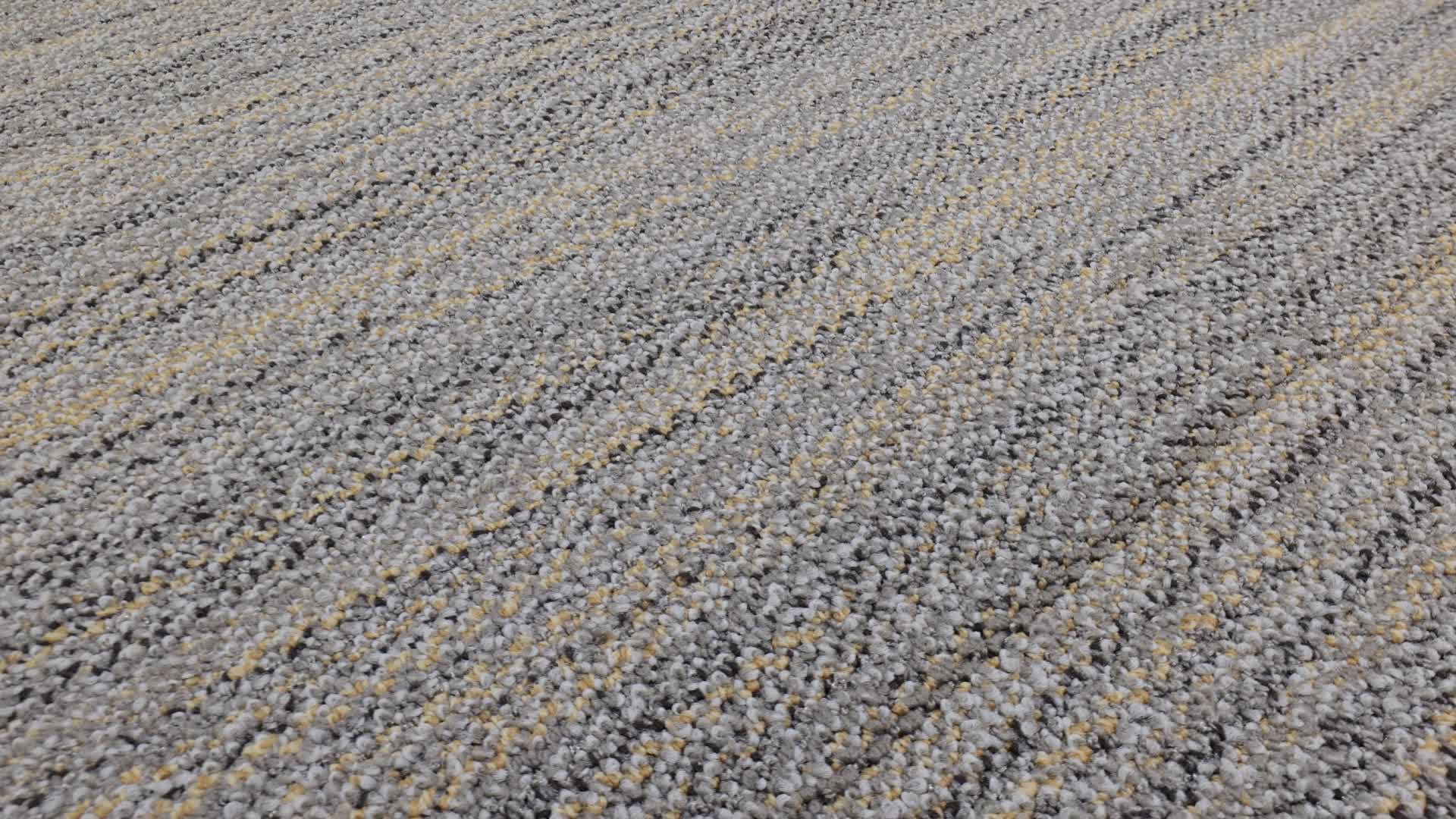 Flat Weave Tile Wool Saffron Rotation360