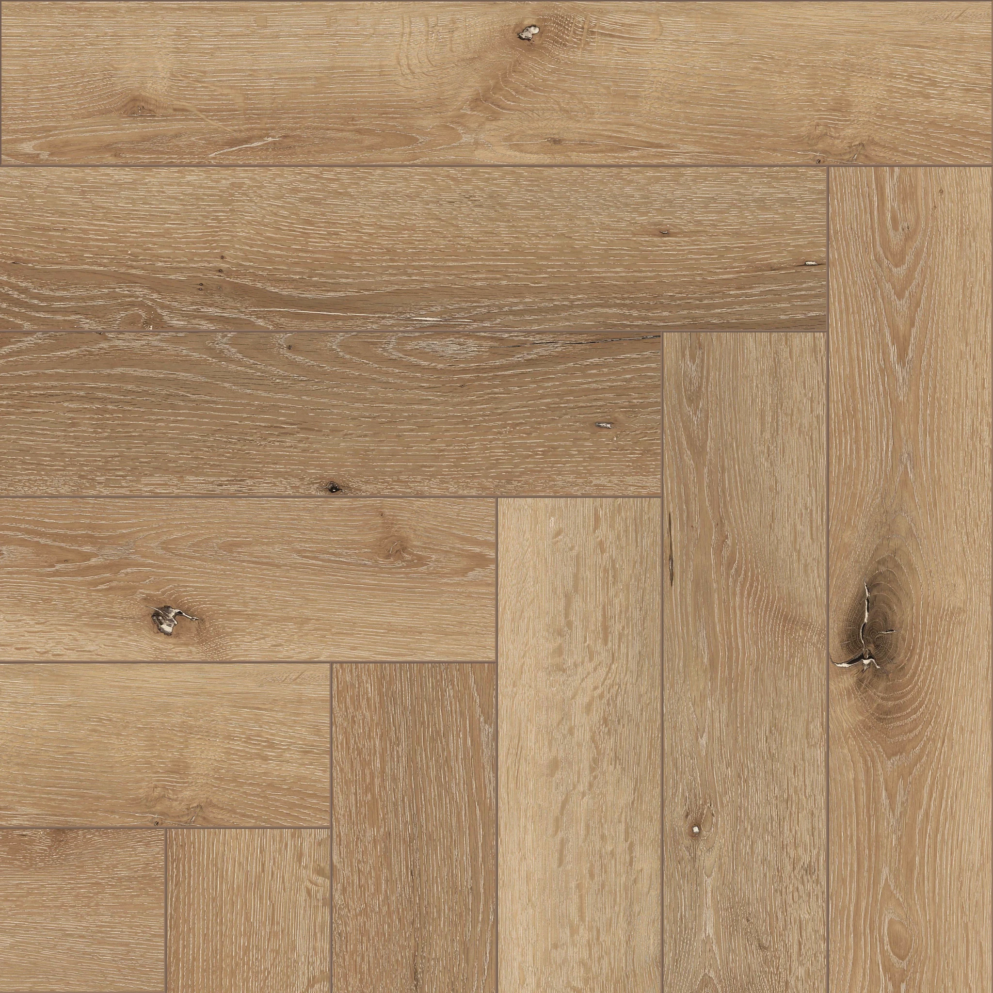 Light oak wood look luxury vinyl plank flooring with natural grain and knot details