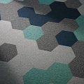 Complement Hexagon TaskWorx® Tile Cadet - LVP flooring Complement Hexagon TaskWorx® Tile Cadet Feature 1