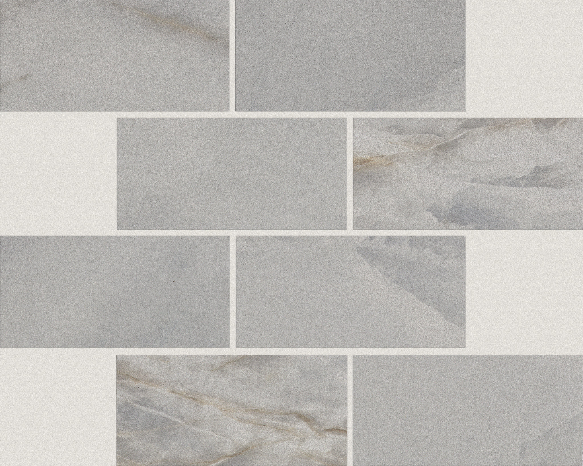 GEMSTONE BRICK MOSAIC MATTE 3X6 DARK GREY MAIN