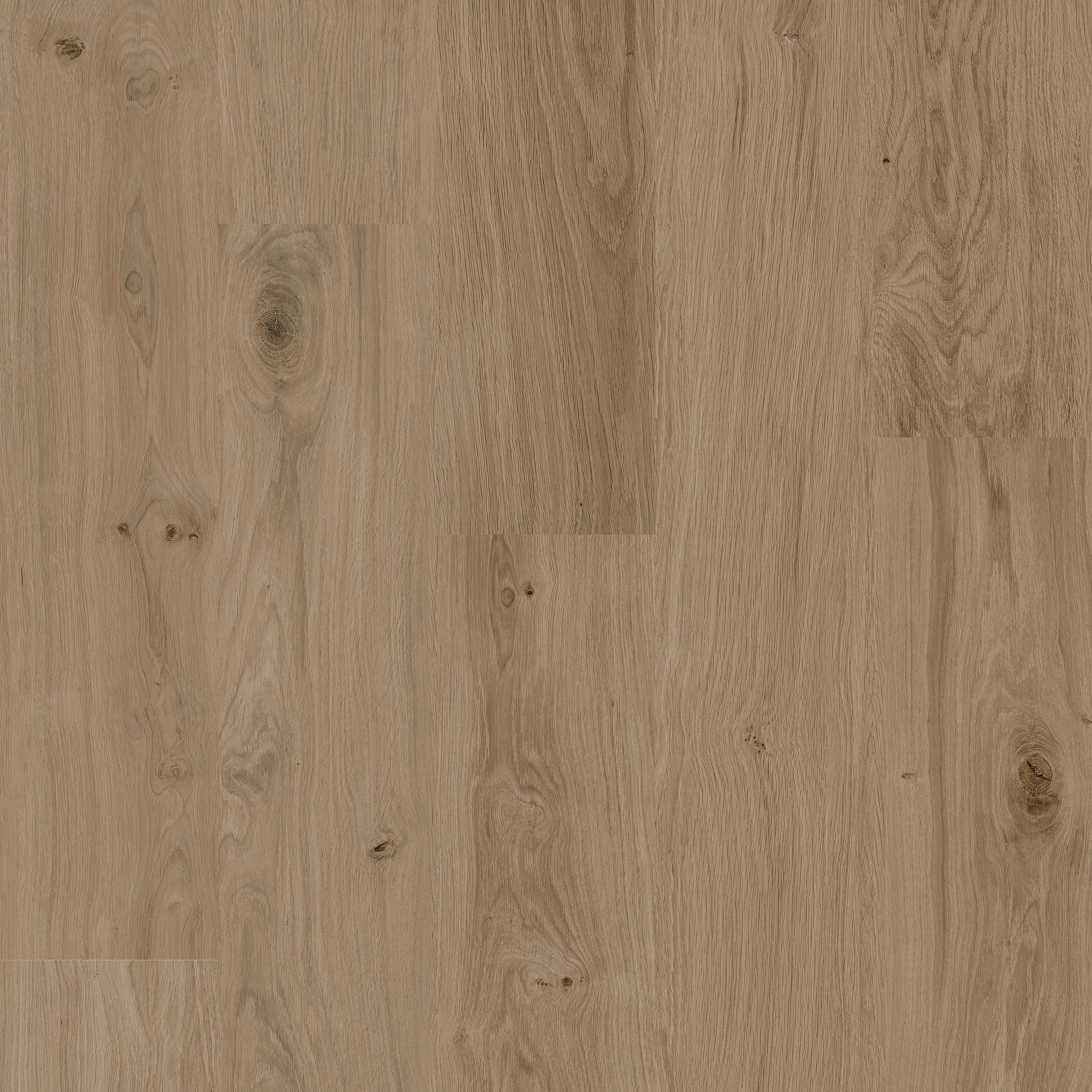 Light brown wood look luxury vinyl plank flooring with natural grain patterns